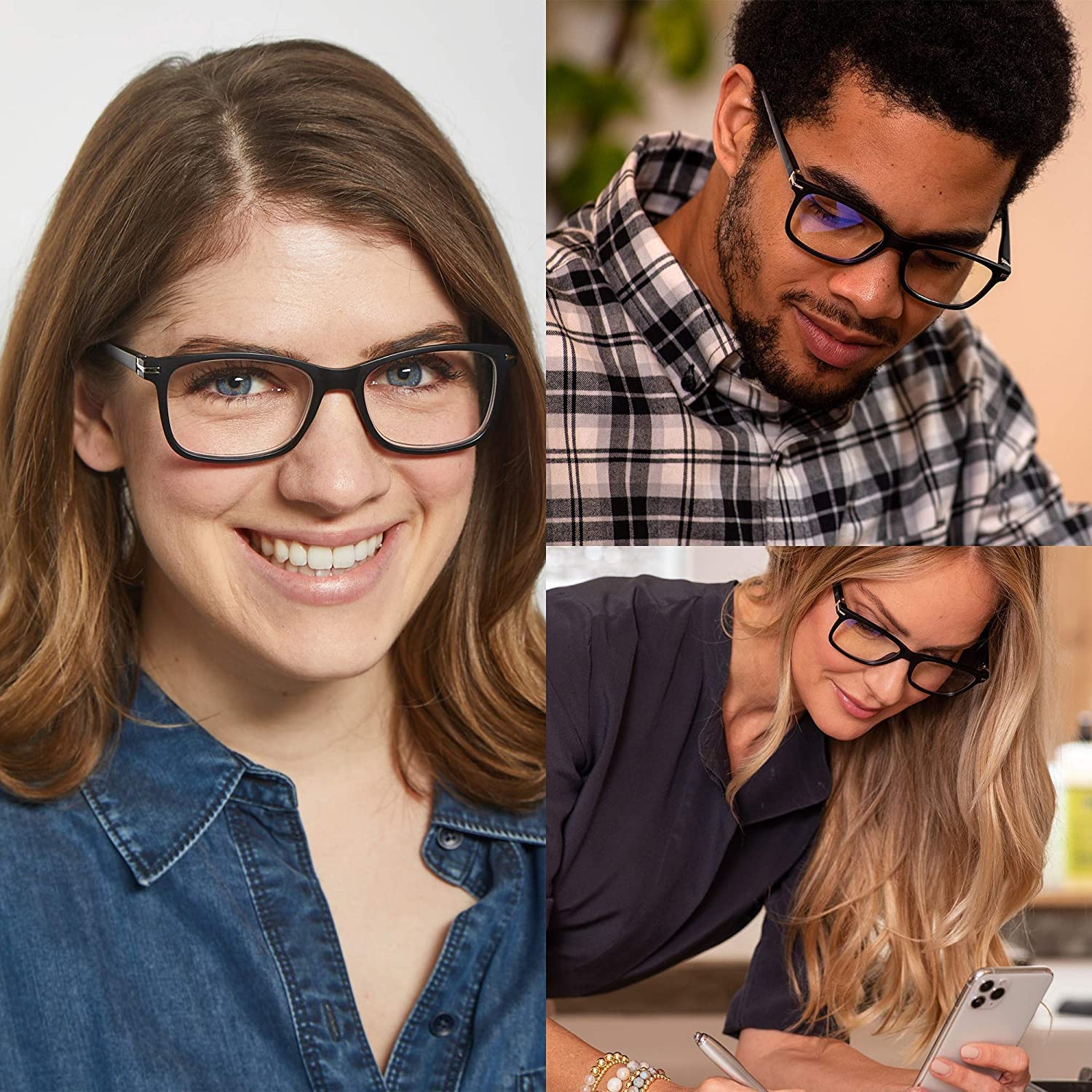 Readerest Gafas de lectura con bloqueo de luz azul, a la moda para hombres y mujeres, antirreflejos, antifatiga ocular, protección UV, mejor