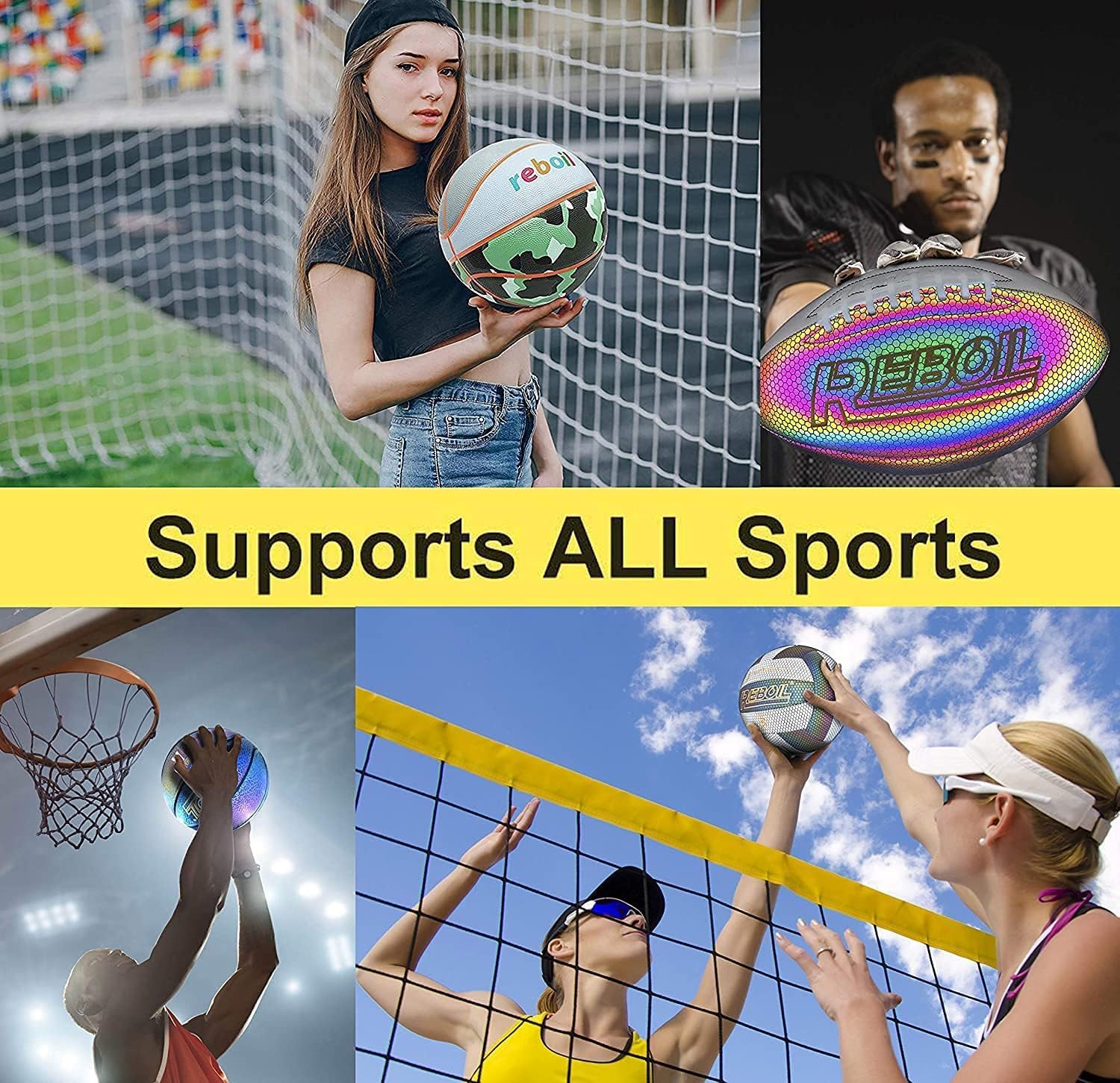 REBOIL Grip – Baloncesto para interiores y exteriores (talla 3  7), baloncesto para niños, baloncesto juvenil para hombre, baloncesto para regalo y