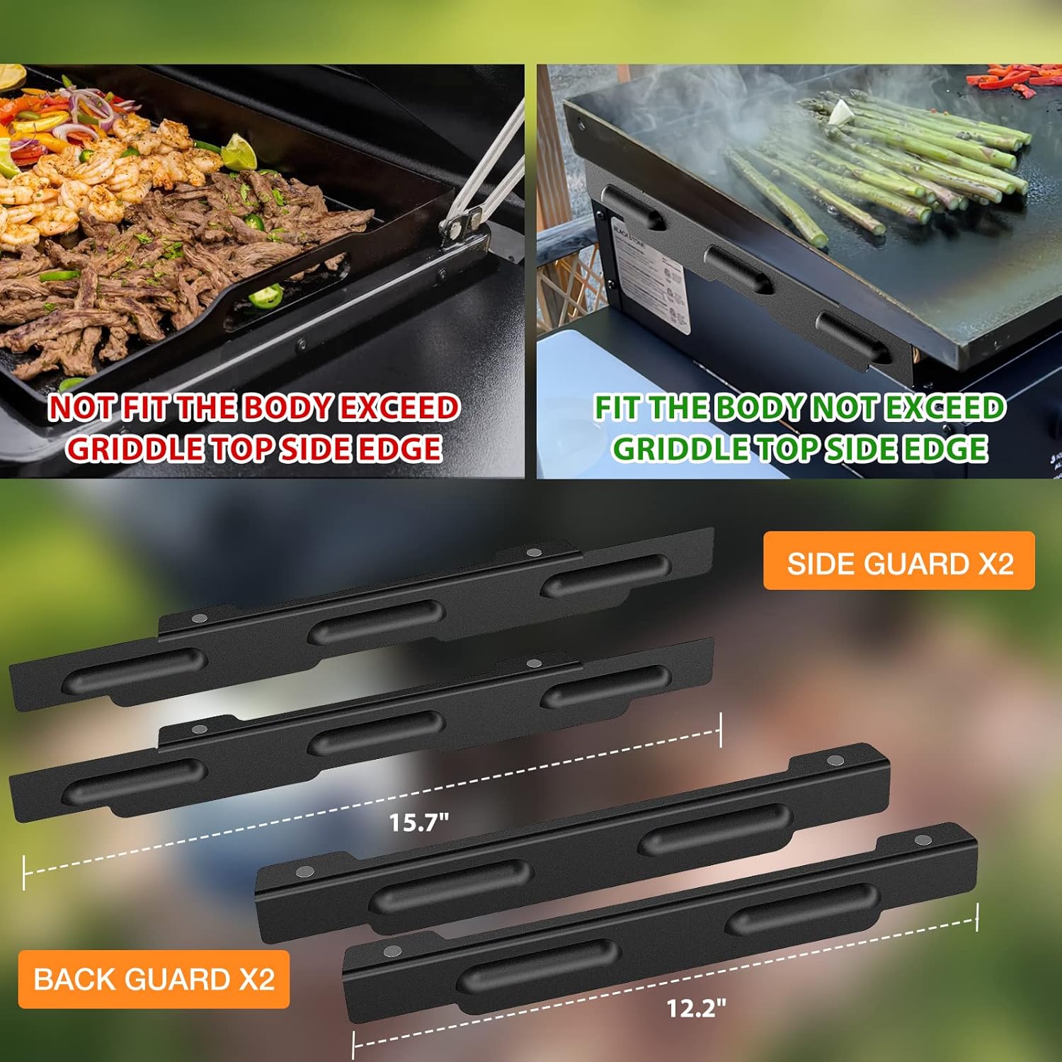 Alfombrilla de cubierta de parrilla Blackstone de 28 pulgadas con protector de viento Blackstone de 28 pulgadas
