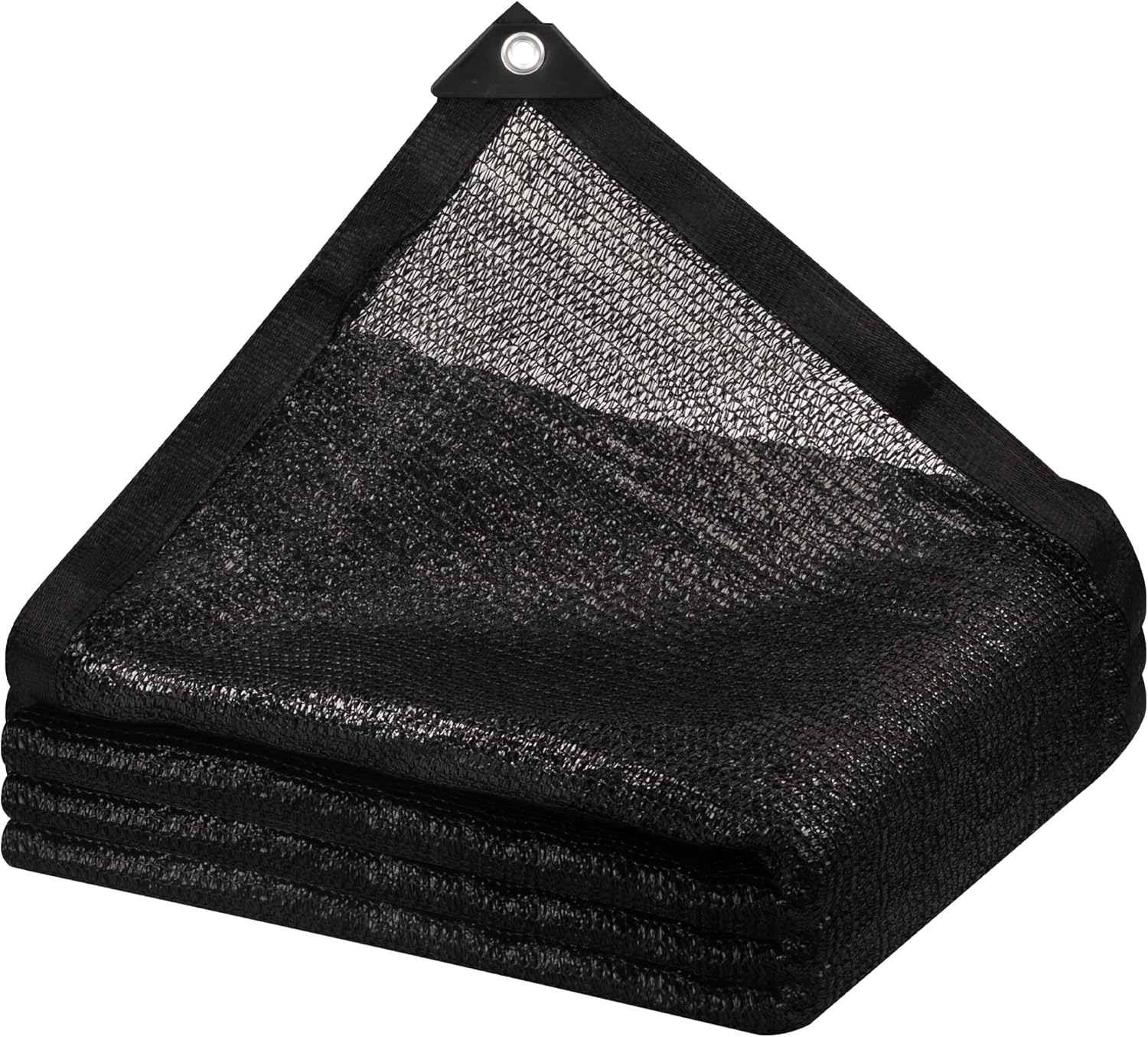 Garden expert Tela de sombra 75% color negro, borde sellado con ojales, malla de red solar de 10 x 10 pies para jardín, patio, patio trasero,