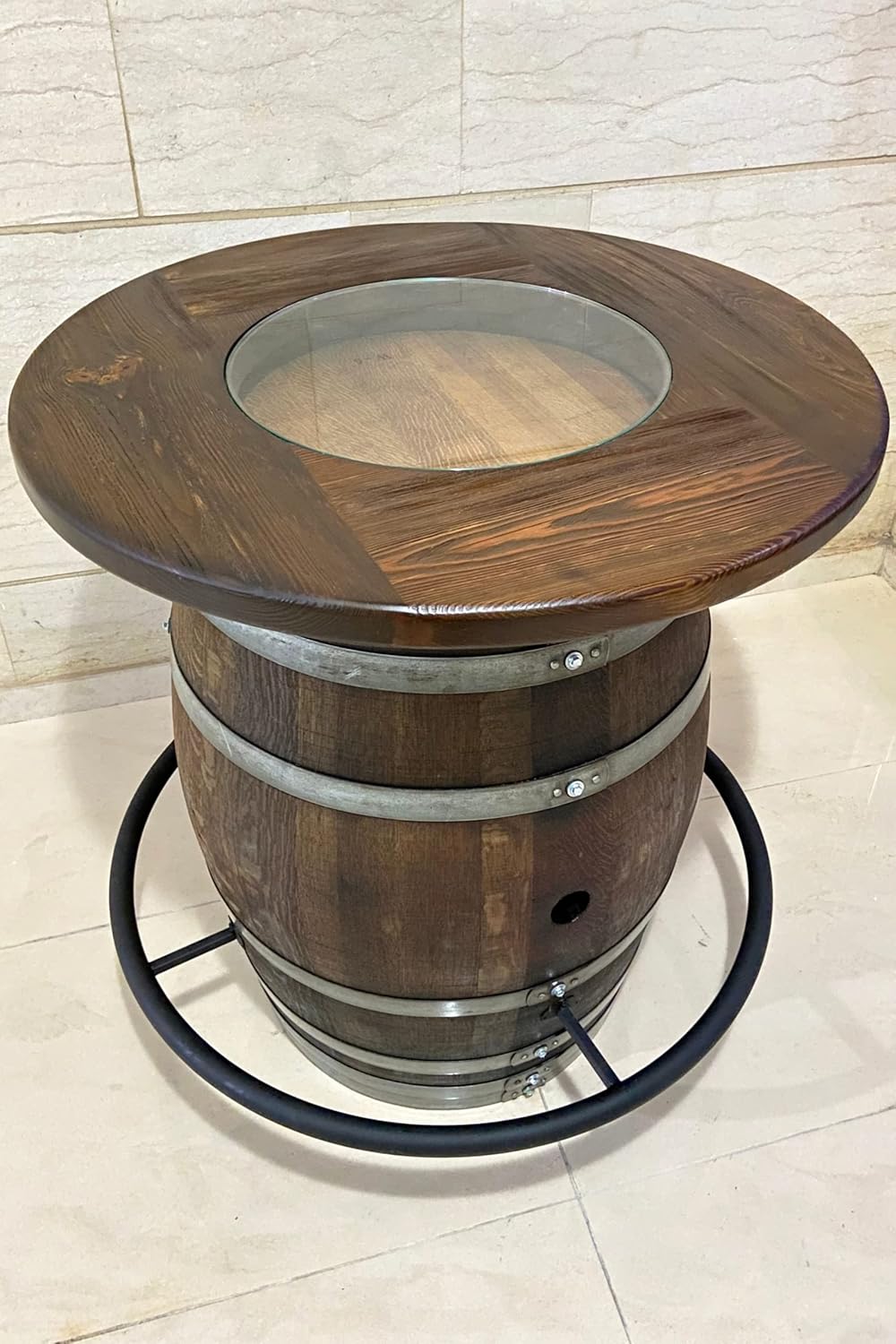 Barrel Foot Rail (barriles de vino)