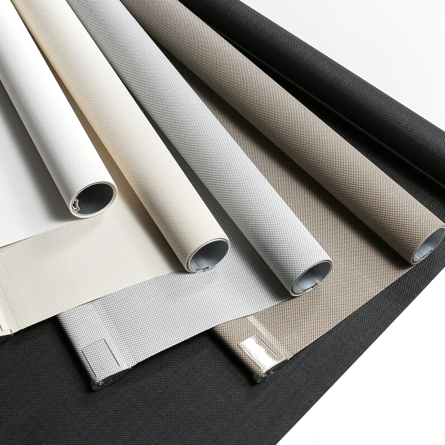 Persilux Persianas solares para ventanas con protección UV (36 pulgadas de ancho x 72 pulgadas de alto, negro) persianas enrollables