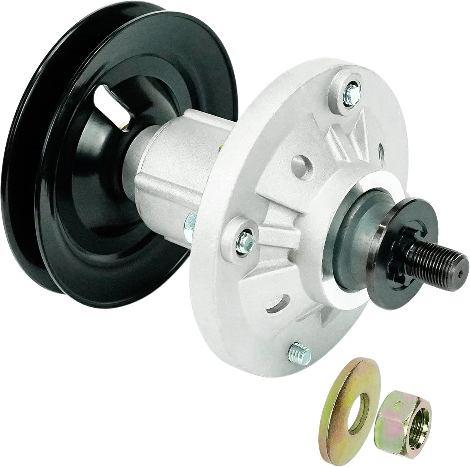 Conjunto de husillo GY20867, incluye polea, sustituye a la polea motriz M155979 GX20335 compatible con John Deere Deck D100-D160, LA100-LA165, X110,