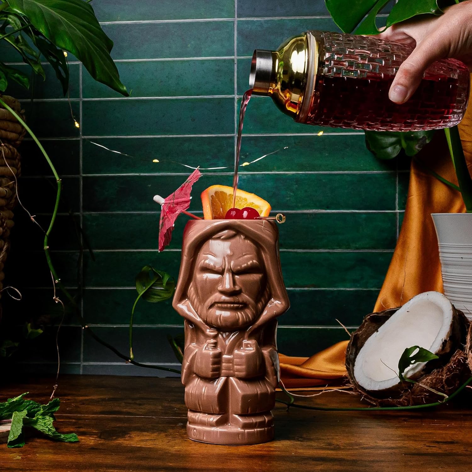 BEELINE CREATIVE INC. OBI WAN Kenobi Tiki Taza