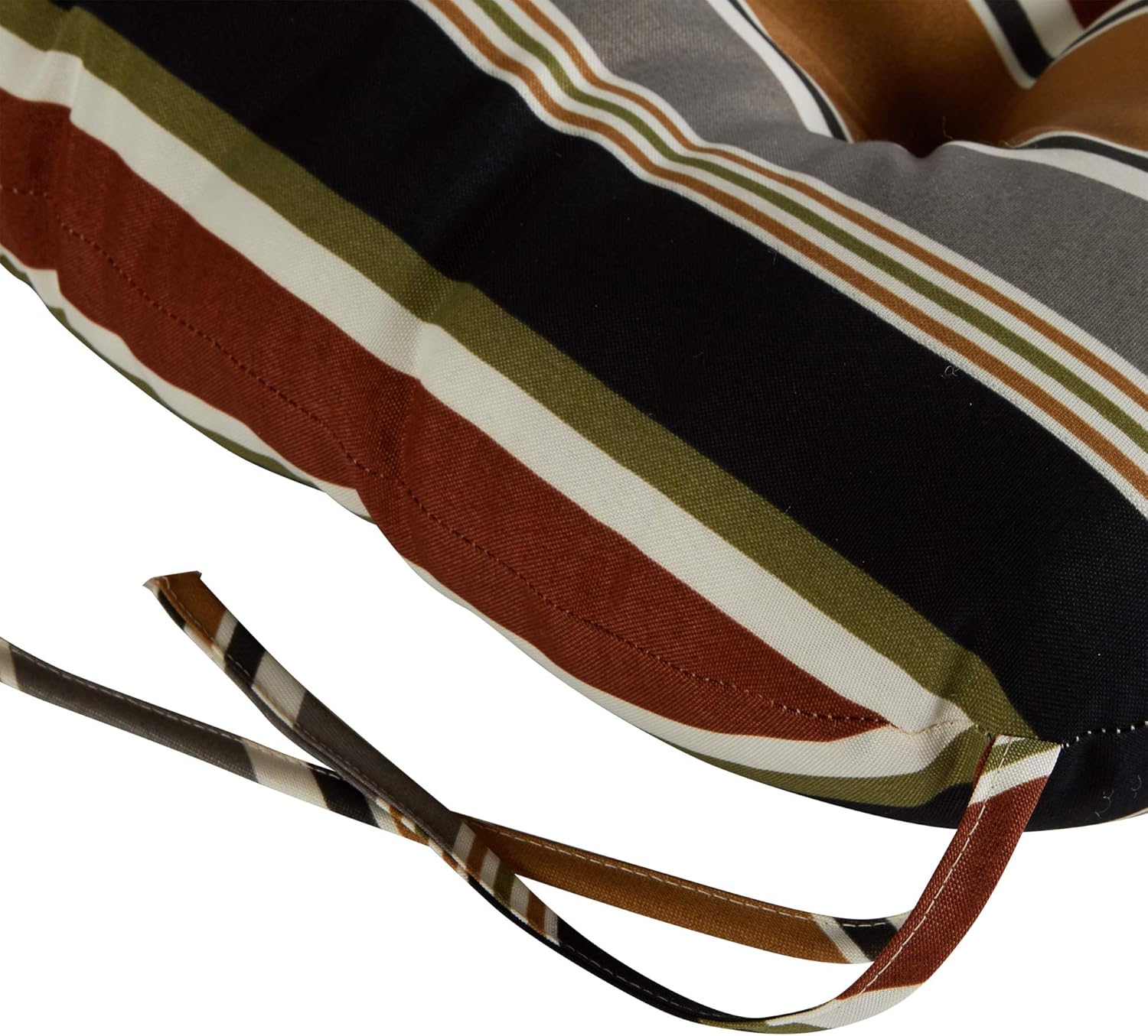 Greendale Home Fashions Juego de cojín para silla de asientorespaldo, 2 unidades (paquete de 1), rayas expreso