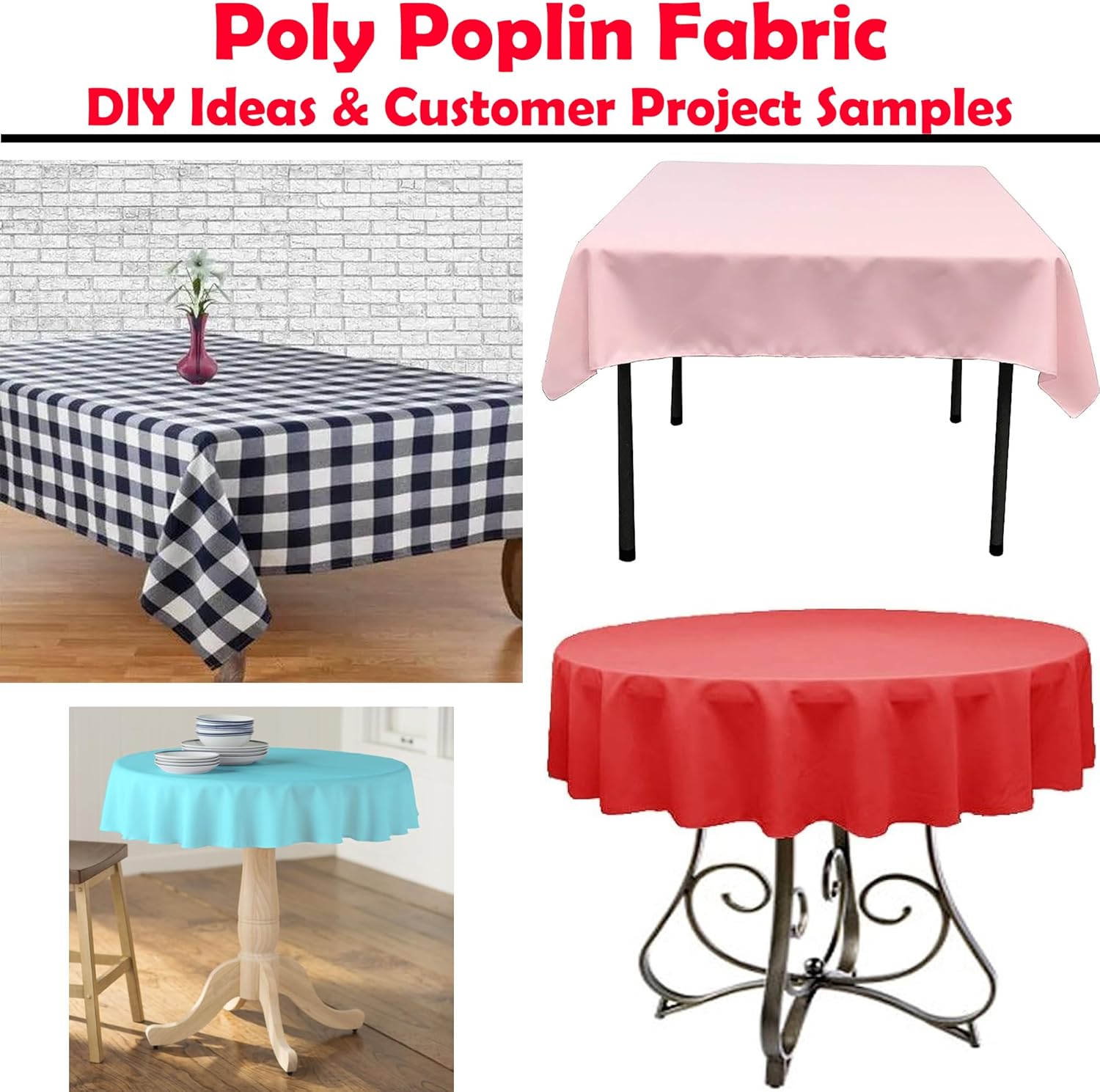 Barcelonetta  Tela de popelina polivinílica  100% poliéster  60 pulgadas de ancho  Color sólido  Ropa, decoración del hogar, bricolaje, tela para