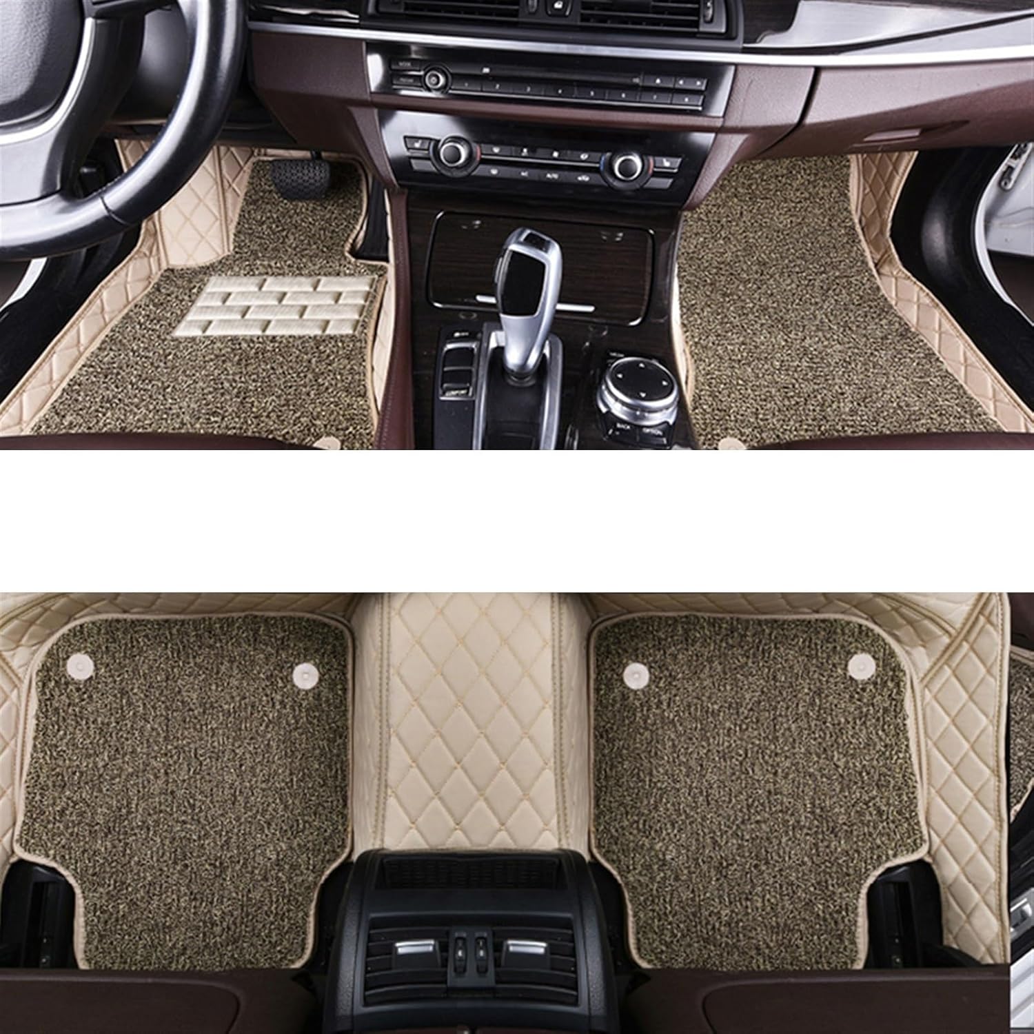 Alfombrillas de coche para Nissans X-Trail Rogues T32 2017 2016 2015 2014 alfombras de lujo de doble capa con lazo de alambre accesorios interiores
