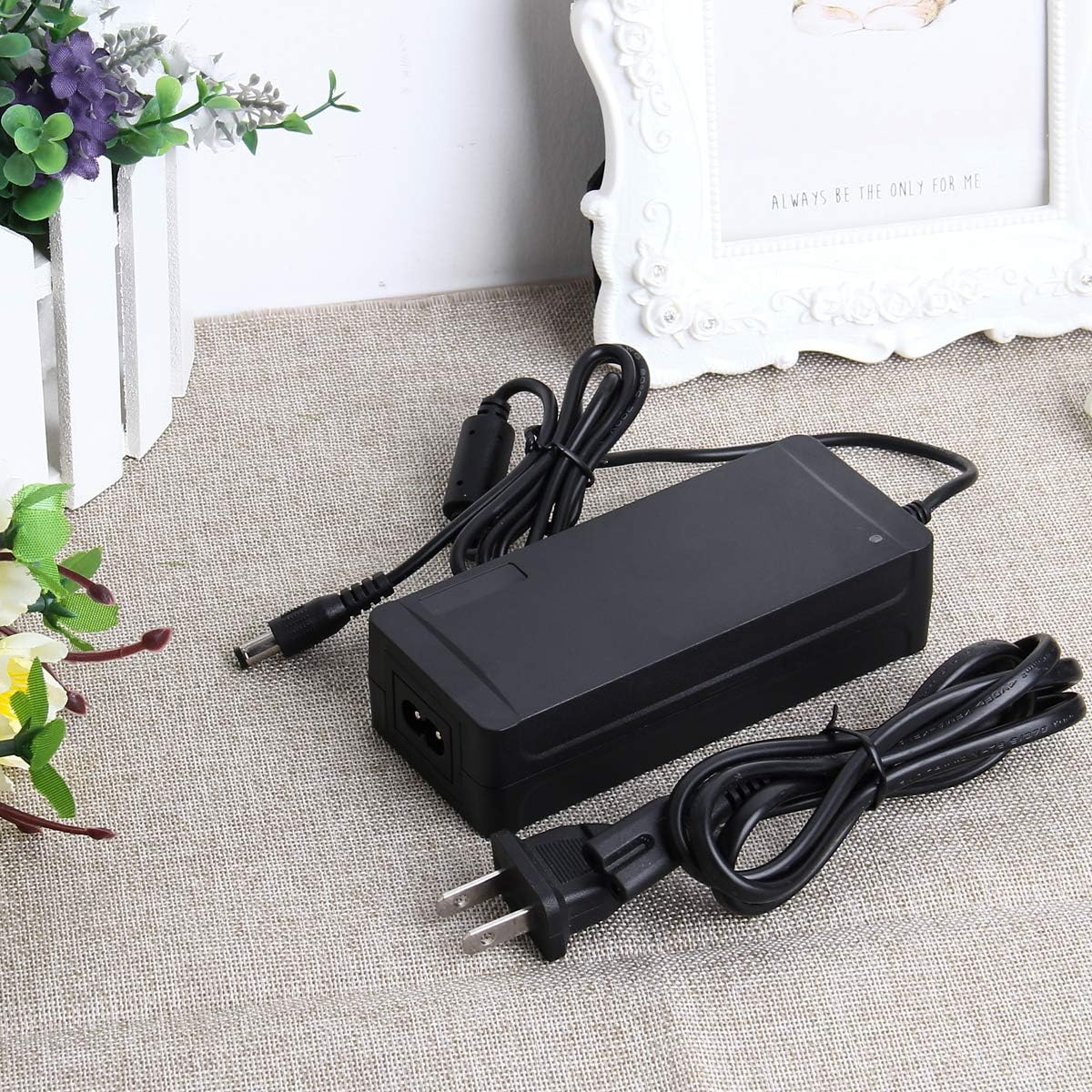 SUPERNIGHT Fuente de alimentación de 12 V 5 A CA 100-240 V 50-60 Hz a CC 12 voltios adaptador de corriente para 5050 3528 tira de luz LED