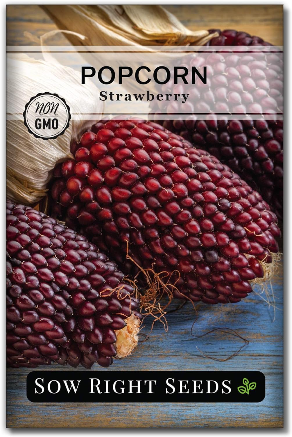 Sow Right Seeds – Colección de semillas de maíz raras para plantar – Variedades de palomitas de maíz, hopi azul y nogal blanco King – Paquetes de