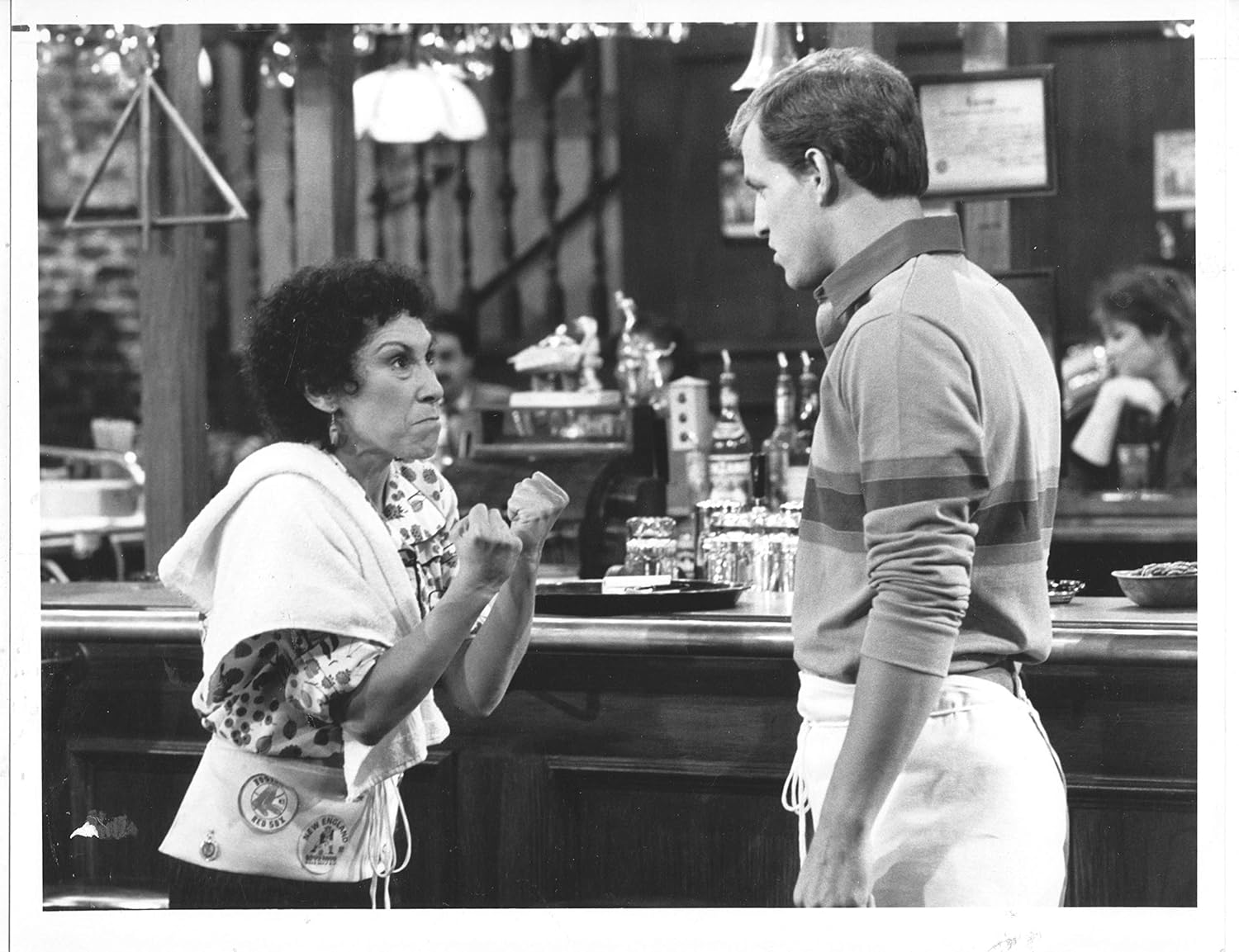 WOODY HARRELSONRHEA PERLMANCHEERS 7X9 ORIGINAL PHOTO A982