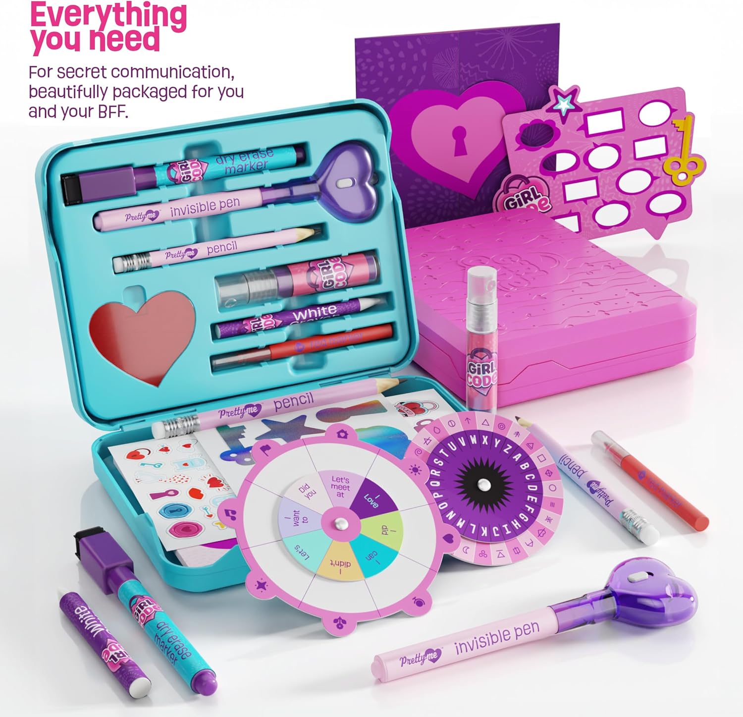 Kit de mensajería secreta para niñas, regalos para niños, ideas de regalo de cumpleaños para niñas de 7 a 14 años de edad, los mejores kits de