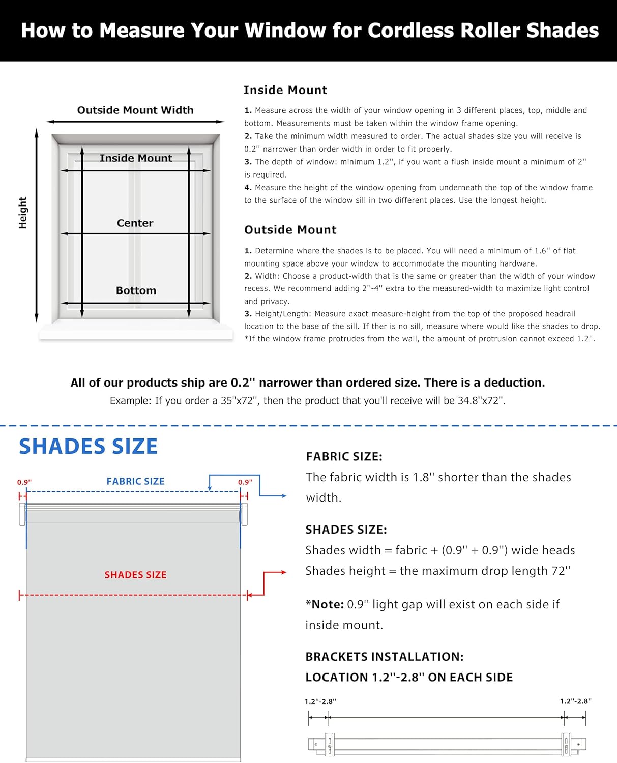 LazBlinds Persianas enrollables sin cordones, sin herramientas, sin taladro, 100 % opacas, tela impermeable, con aislamiento térmico, protección UV,