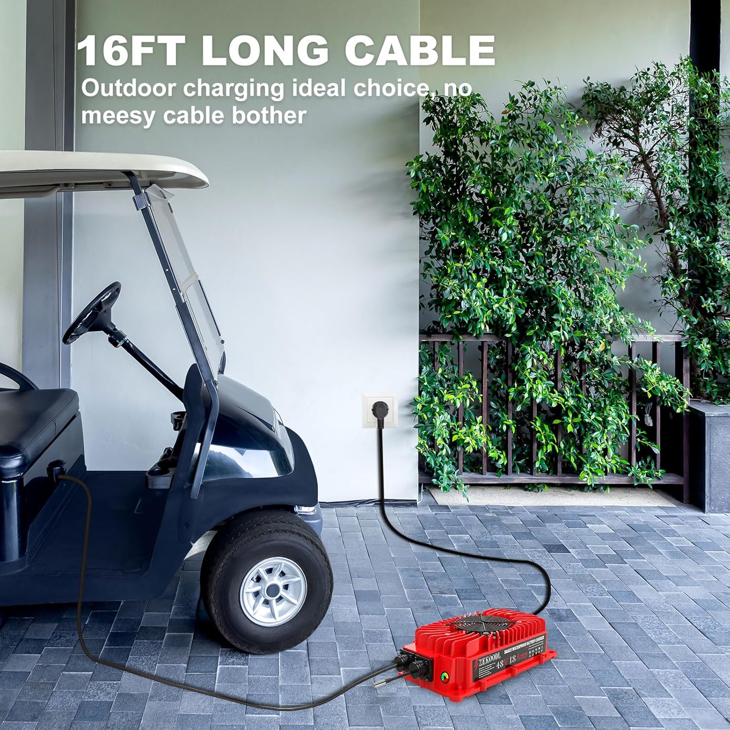 Cargador de batería para carrito de golf de 48 voltios para EZGO RXV y TXT, cargador de carritos de golf de 18 amperios, certificado CEFCCPFCETL de