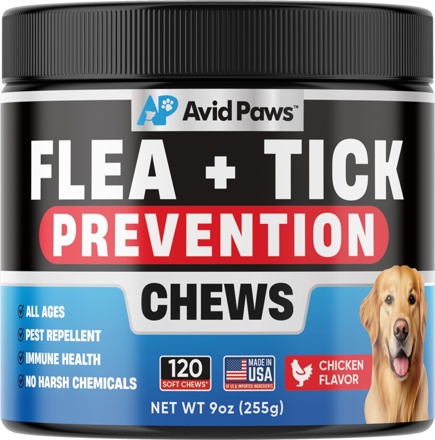 Prevención natural de pulgas y garrapatas para perros, tratamiento masticable para pulgas y garrapatas, tratamiento seguro contra pulgas para perros