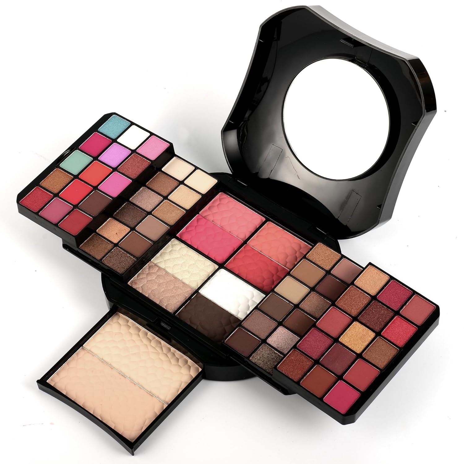 Kit de maquillaje cosmético de 64 colores para adolescentes, kits de maquillaje para niñas, paleta de maquillaje, sombra de ojos, espejo de