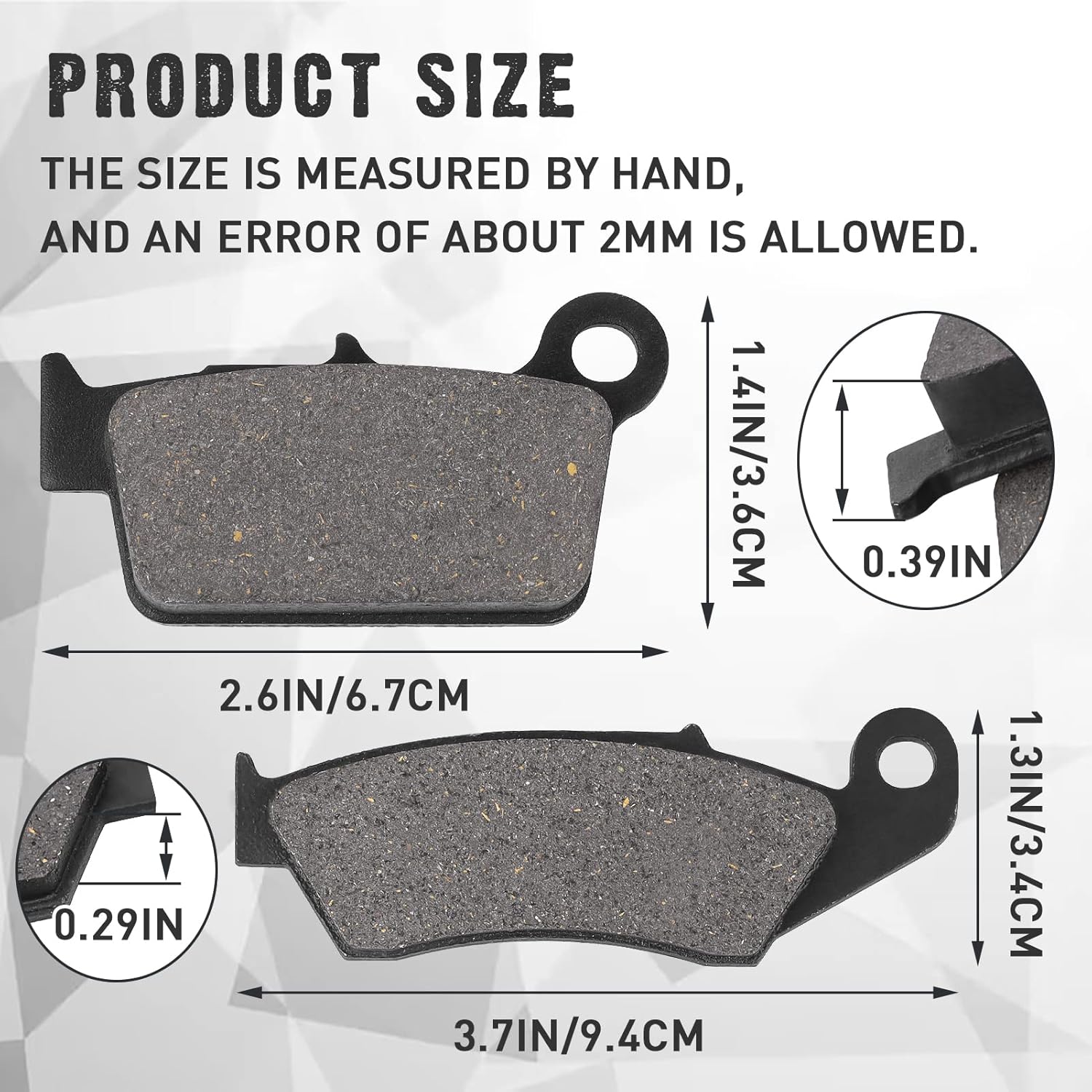 Sollon Pastillas de Freno Delanteras y Traseras para Kawasaki KX250 KX250F KX450F KLX450R, para Suzuki RM-Z 250 RM-Z 450 RMX450- para Yamaha YZ125