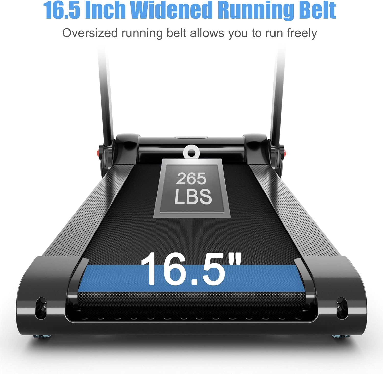GYMAX Caminadora plegable, 2.25HP eléctrica motorizada para correr con pantalla táctil LED, cinta de correr portátil para entrenamiento