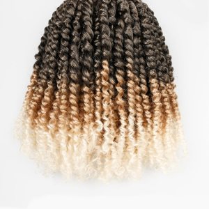 Paquete de 8 paquetes de cabello corto de ganchillo de 10 pulgadas para mujeres negras y niños, 3 tonos de color degradado gris a rubio a Paquete de 8 paquetes de cabello corto de ganchillo de 10 pulgadas para mujeres negras y niños, 3 tonos de color degradado gris a rubio a