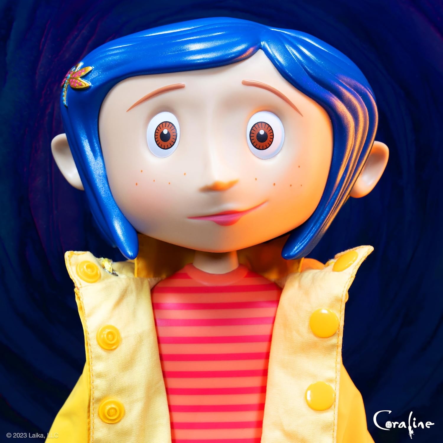 Super7 Supersize Coraline – Figura de acción de Coraline de 16 pulgadas con ropa de tela, coleccionables de películas clásicas y juguetes retro