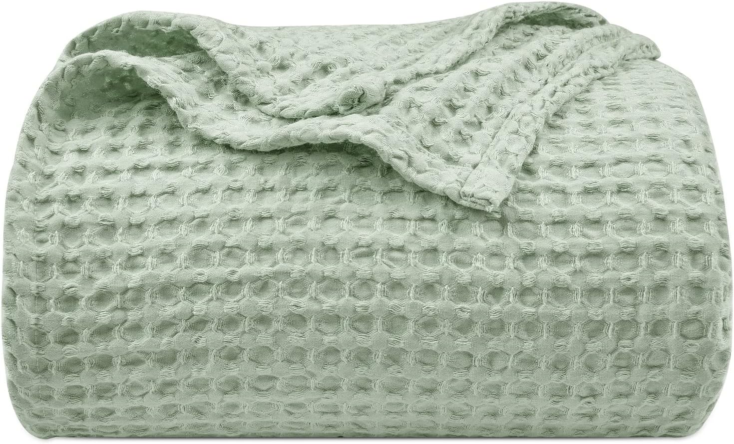 PHF Manta ultrasuave de tejido de gofre, tamaño King, 104 x 90 pulgadas, ligera, transpirable, acogedora, perfecta para primavera y verano, gran