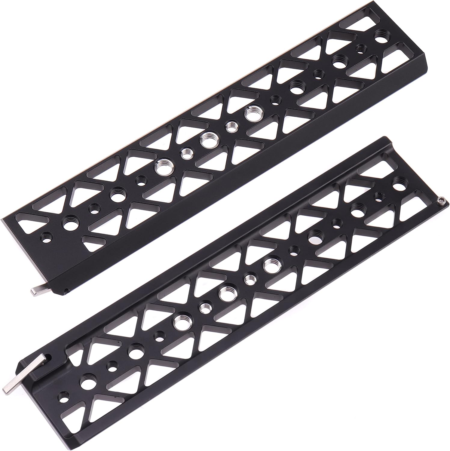 Fotga Placa de cola de milano estándar de 10 pulgadas y 10 pulgadas con agujeros de tornillo de 14 a 20 38 pulgadas – 16 agujeros para trípode con