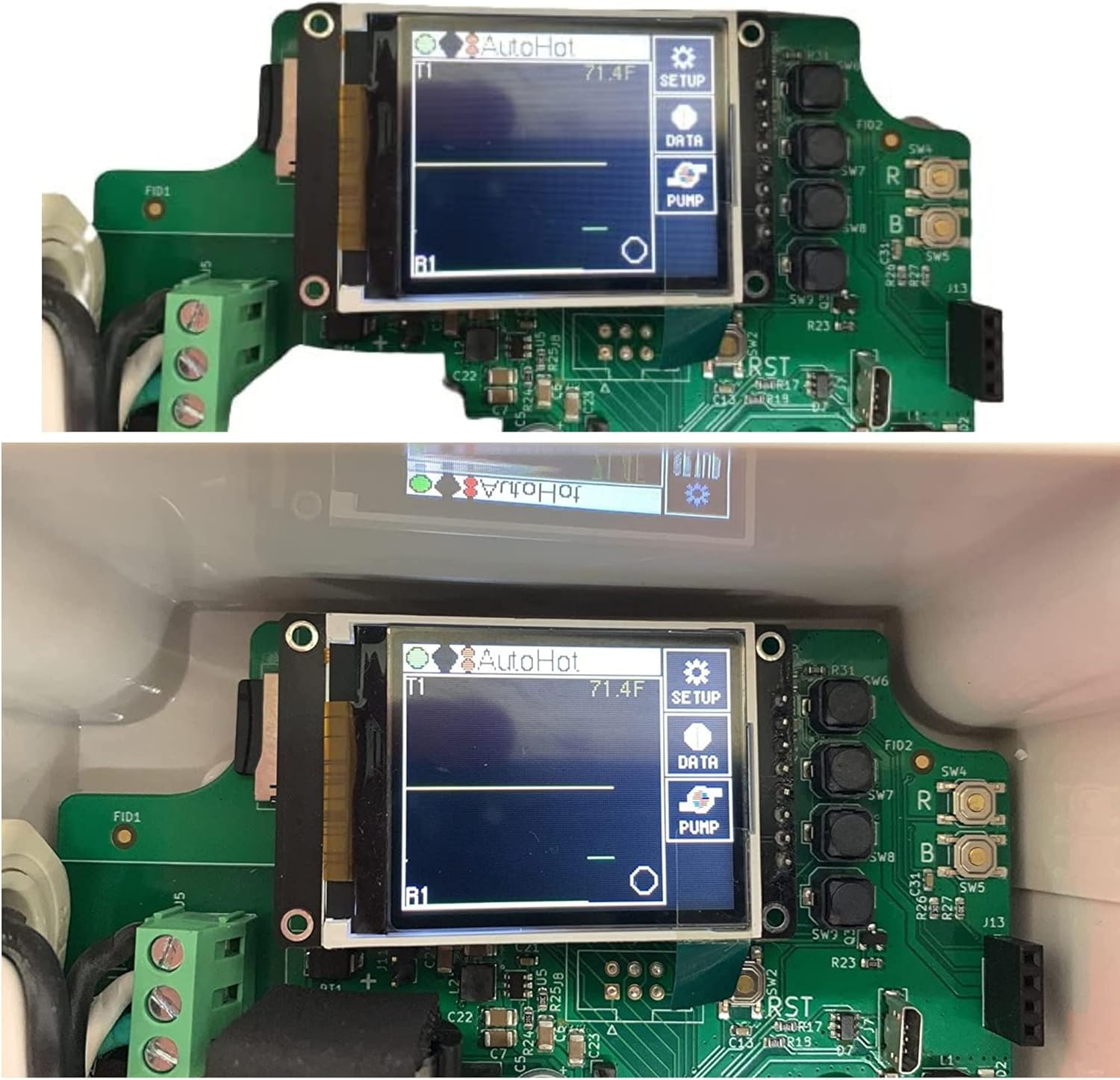 DR099A Kit de bomba de agua eléctrica – Bomba de circulación de recirculación de agua caliente con múltiples opciones de ajuste, LCD para visión y