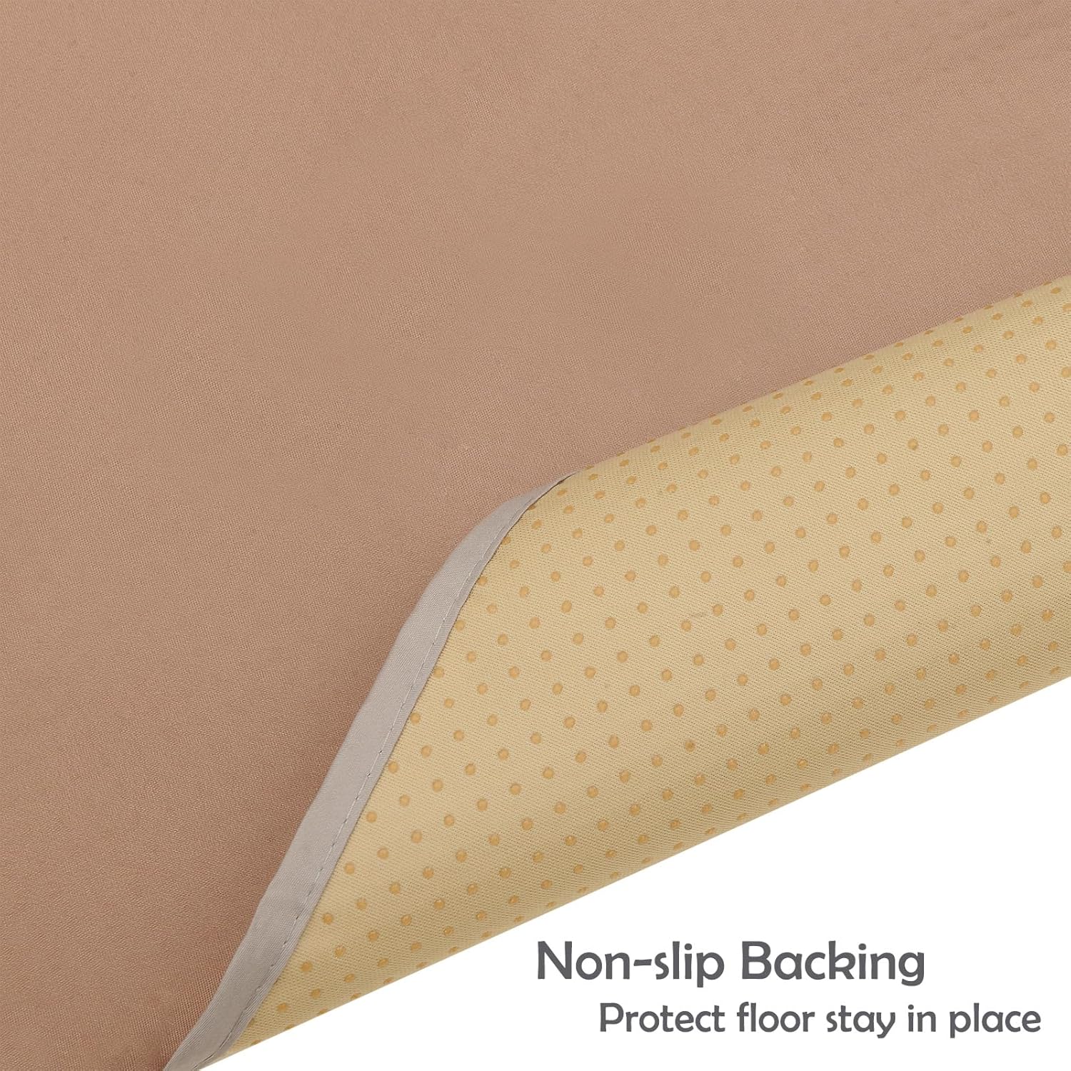 Tapete para salpicaduras de bebé para debajo de la silla alta, artesmanualidades, tapete impermeable antideslizante de 51 pulgadas para comer