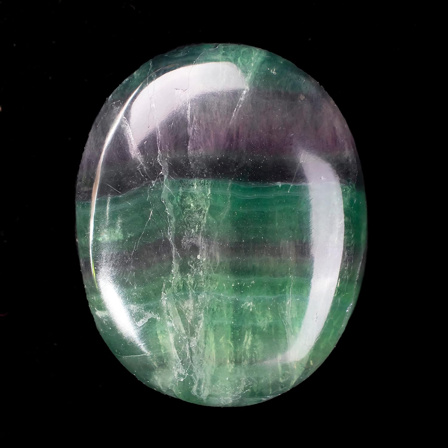 Piedra de palma de fluorita múltiple de 55 a 2.362 in, piedra de preocupación, curación de chakras, reiki, piedra pulida, bolsillo tallado a mano y