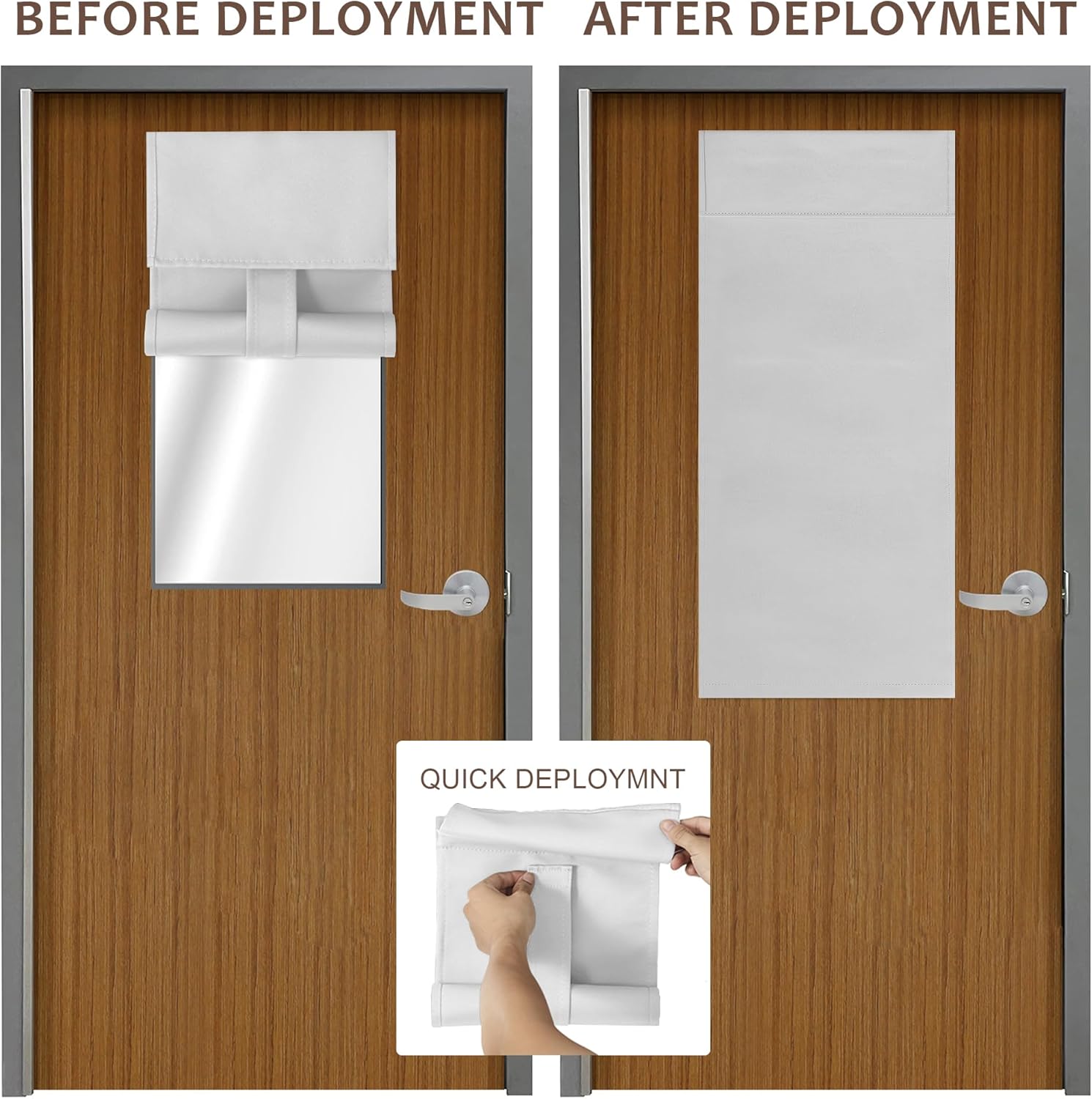 Classroom Door Window Cover,Blackout Shades for Classroom Windows and DoorsRoom Darkening Design Blocks Views, Classroom Window Cover Lockdown,