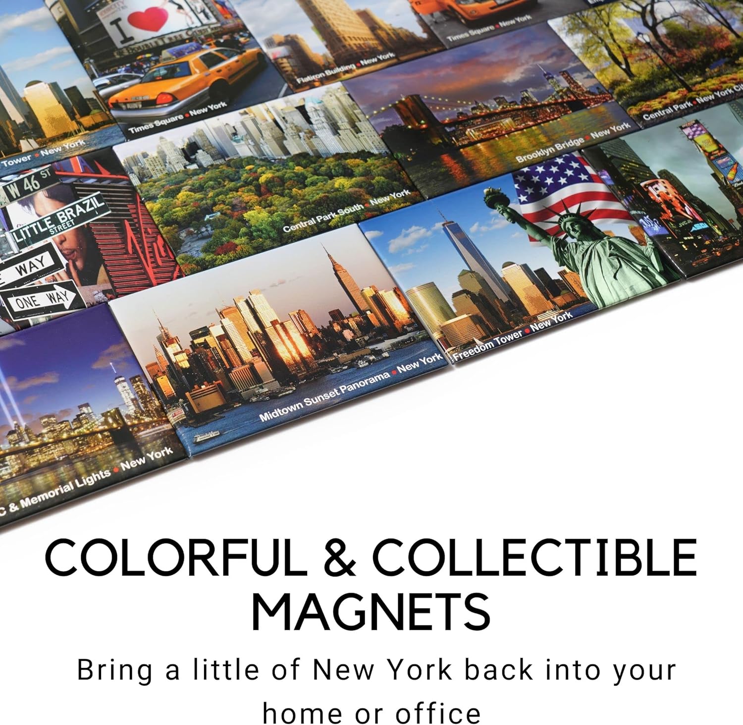Flatiron Building – Imán de recuerdo fotográfico de la ciudad de Nueva York para nevera de Nueva York, imanes fuertes de Nueva York, regalos de