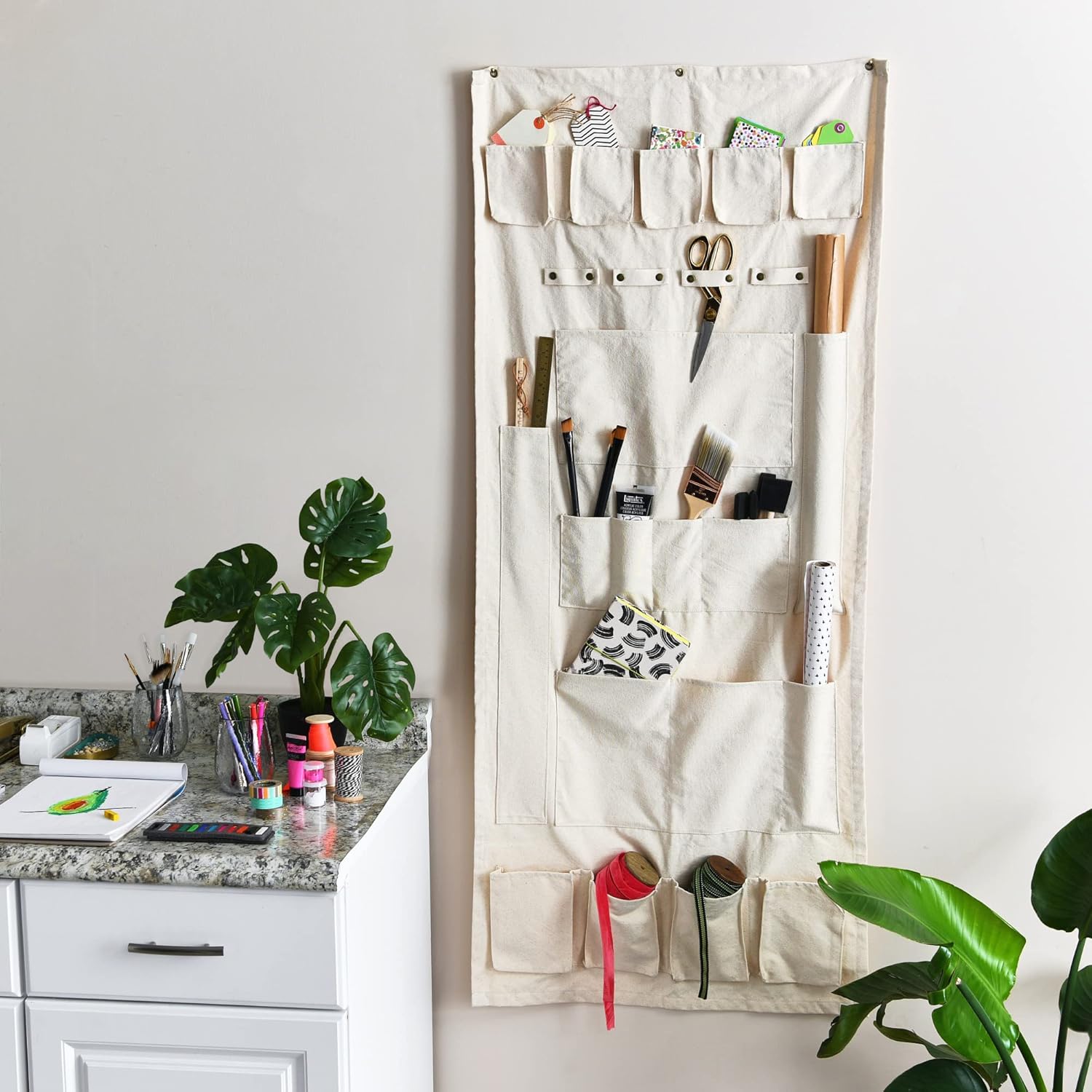 Household Essentials Organizador de pared alto para manualidades y jardín