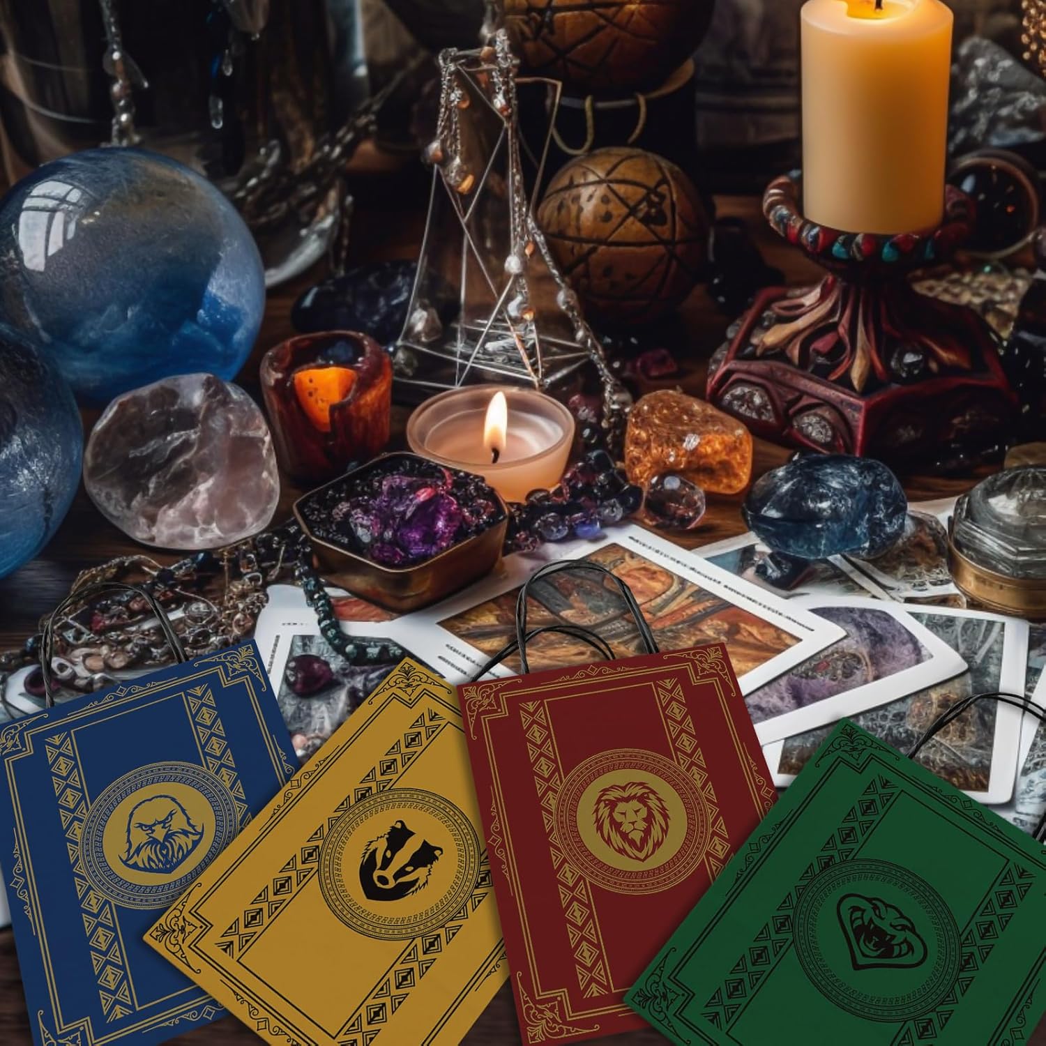 Top Hubsch Magical Wizard – Bolsas de regalo para fiestas, 24 bolsas de regalo para niños y niñas, decoración de fiesta, mago, escuela, bolsas de