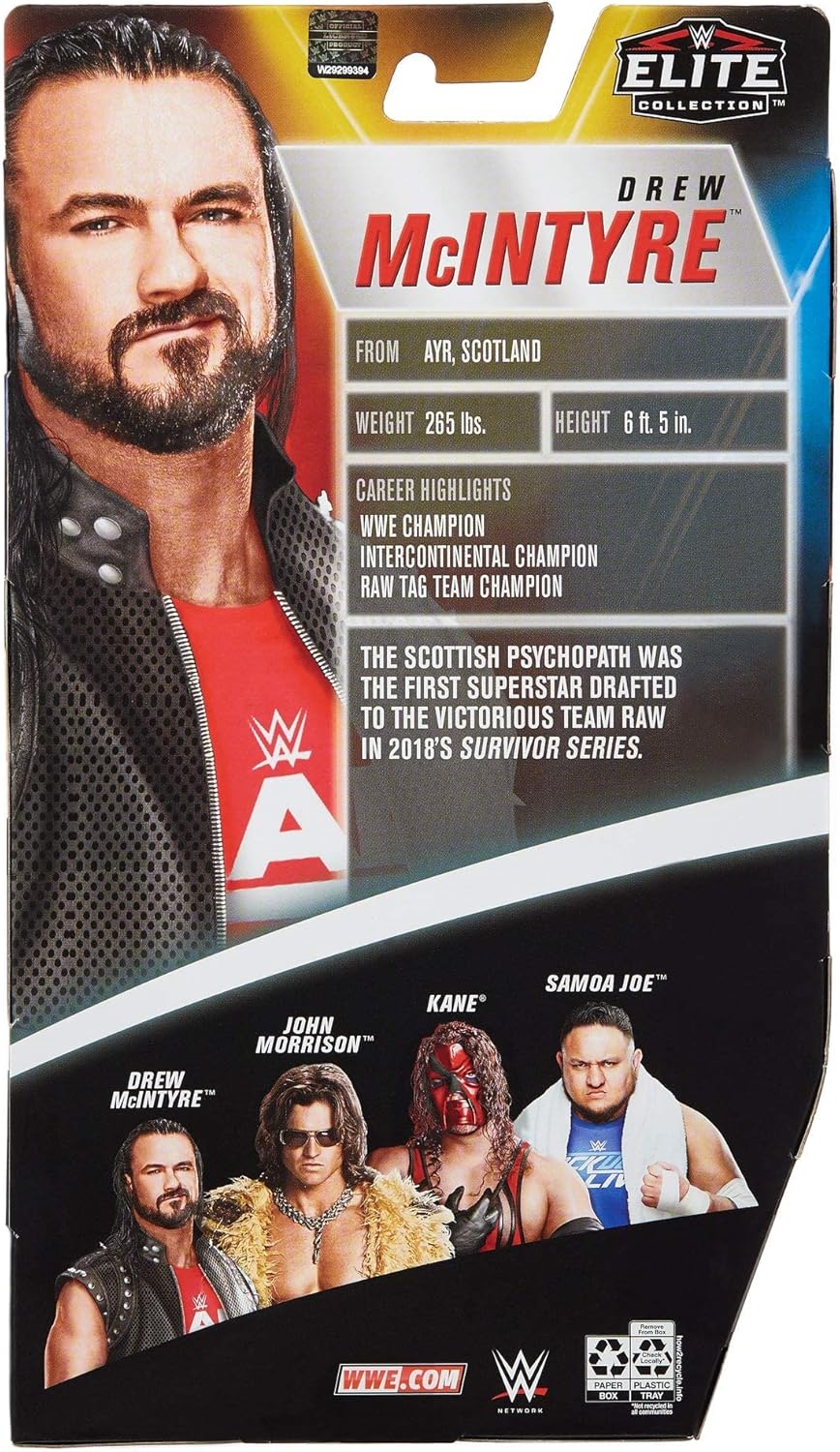 WWE Elite Drew McIntyre Survivor Series Collection – Figura de acción de lucha libre