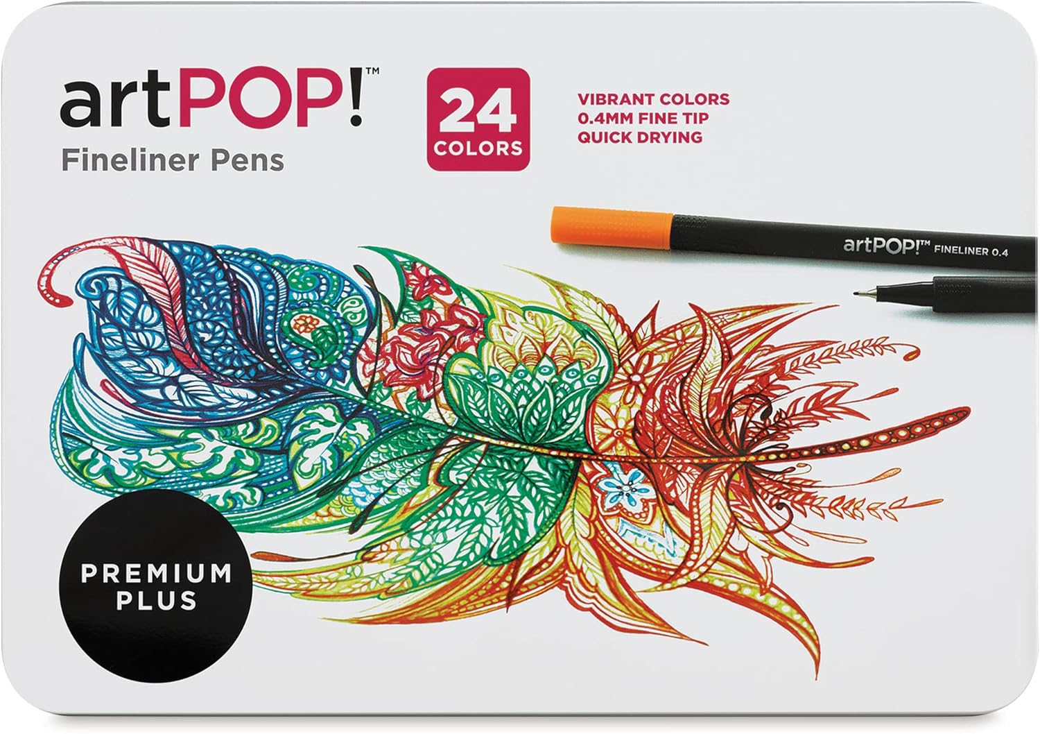 Fineliner – Juego de 24 bolígrafos artísticos de colores para diarios, dibujo, garabatos, álbumes de recortes, bocetos, ilustración, punta fina