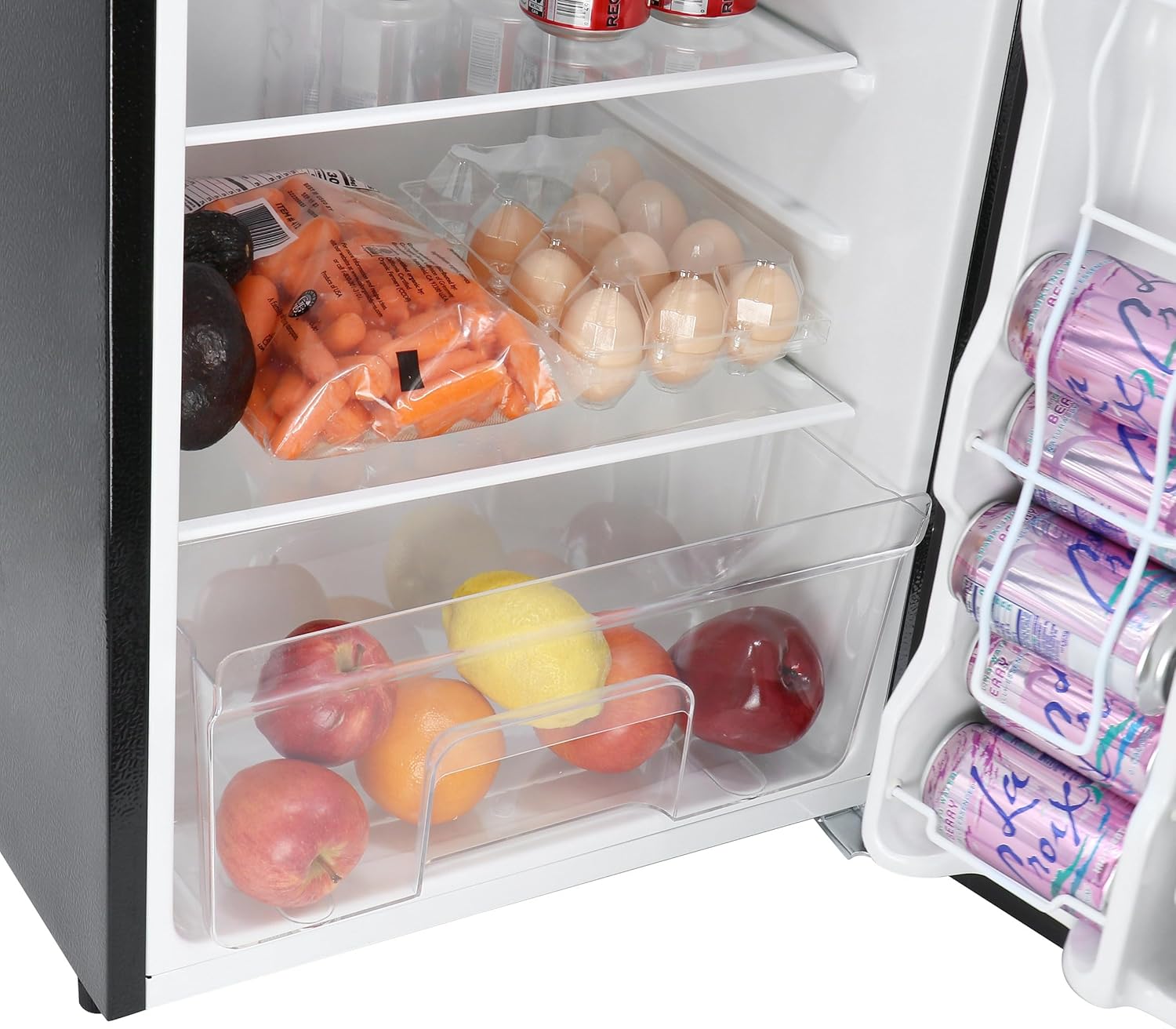 Megachef Refrigerador de 3.2 pies cúbicos (negro)