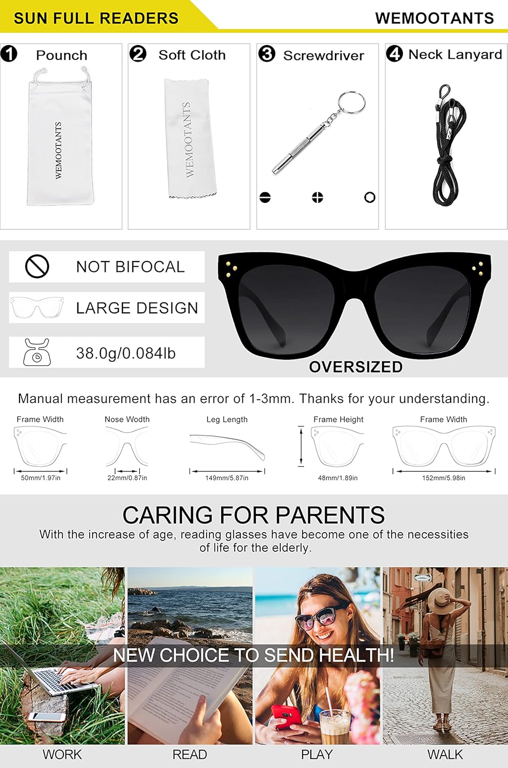 Gafas de sol de lectura de gran tamaño para mujer, 2.50, ojo de gato, protección UV, diseño 1.0 1.25 1.5 1.75 2.0 2.25 2.5 2.75 3.0 negro 250