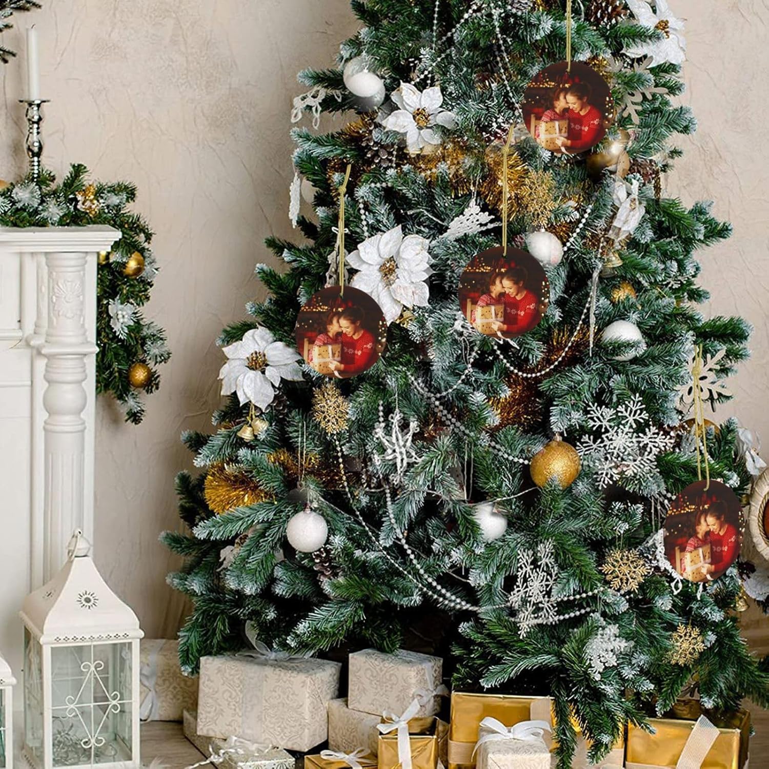 Adornos de Navidad personalizados de cerámica, nuestro primer árbol de Navidad colgante 2023, decoración de regalo para Navidad, regalo