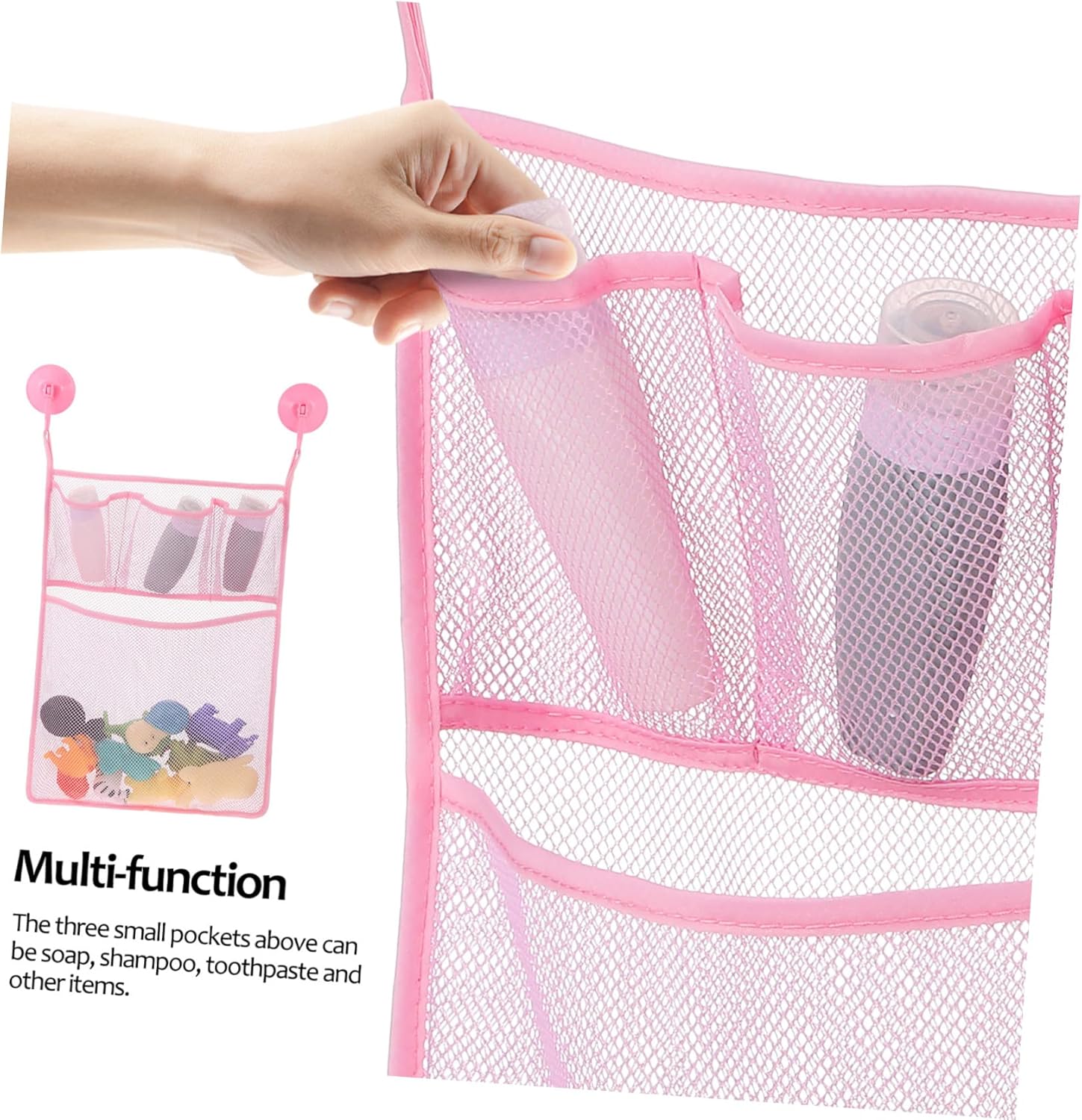 Bolsa de almacenamiento de juguetes para el baño, bolsa de malla de almacenamiento de juguetes, bolsa de almacenamiento de baño, organizador de