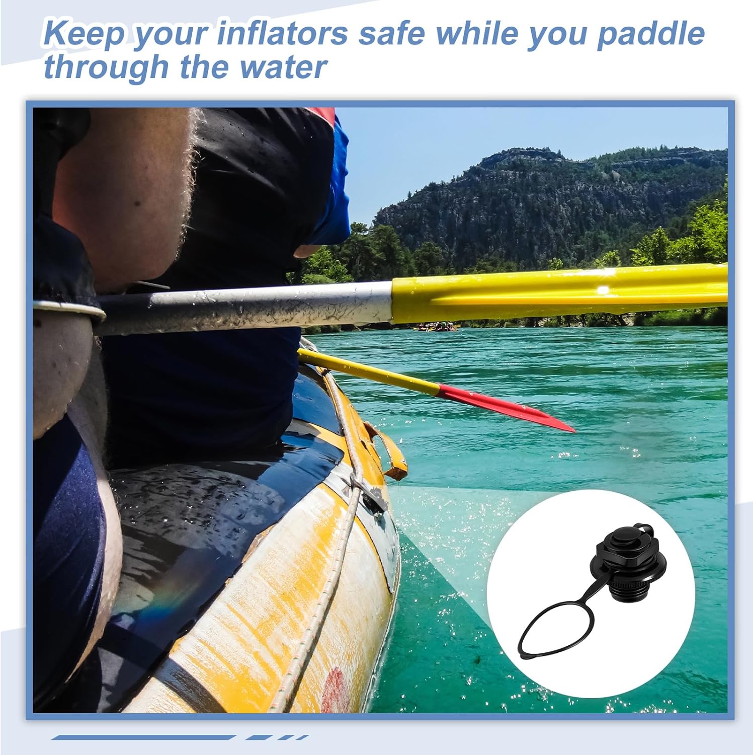 Inflatable Boat Air Valve Inflatable Boat Spiral Air Plugs One Way Inflation Boston Valve Replacement Screw for Pool Rubber Dinghy Raft Kayak Boat