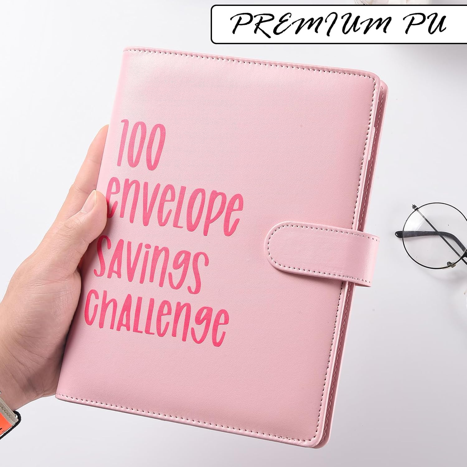 Carpeta de presupuesto de 100 sobres para ahorro de desafío de presupuesto, libro para una manera fácil y divertida de ahorrar $5050 dólares.-PK