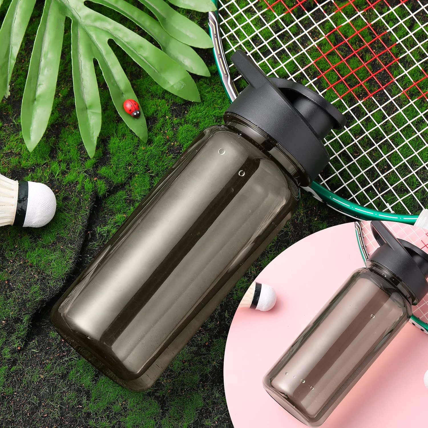 12 botellas deportivas de plástico de 17 onzas, botellas de agua reutilizables a granel, botellas de bebidas deportivas portátiles a granel, paquete
