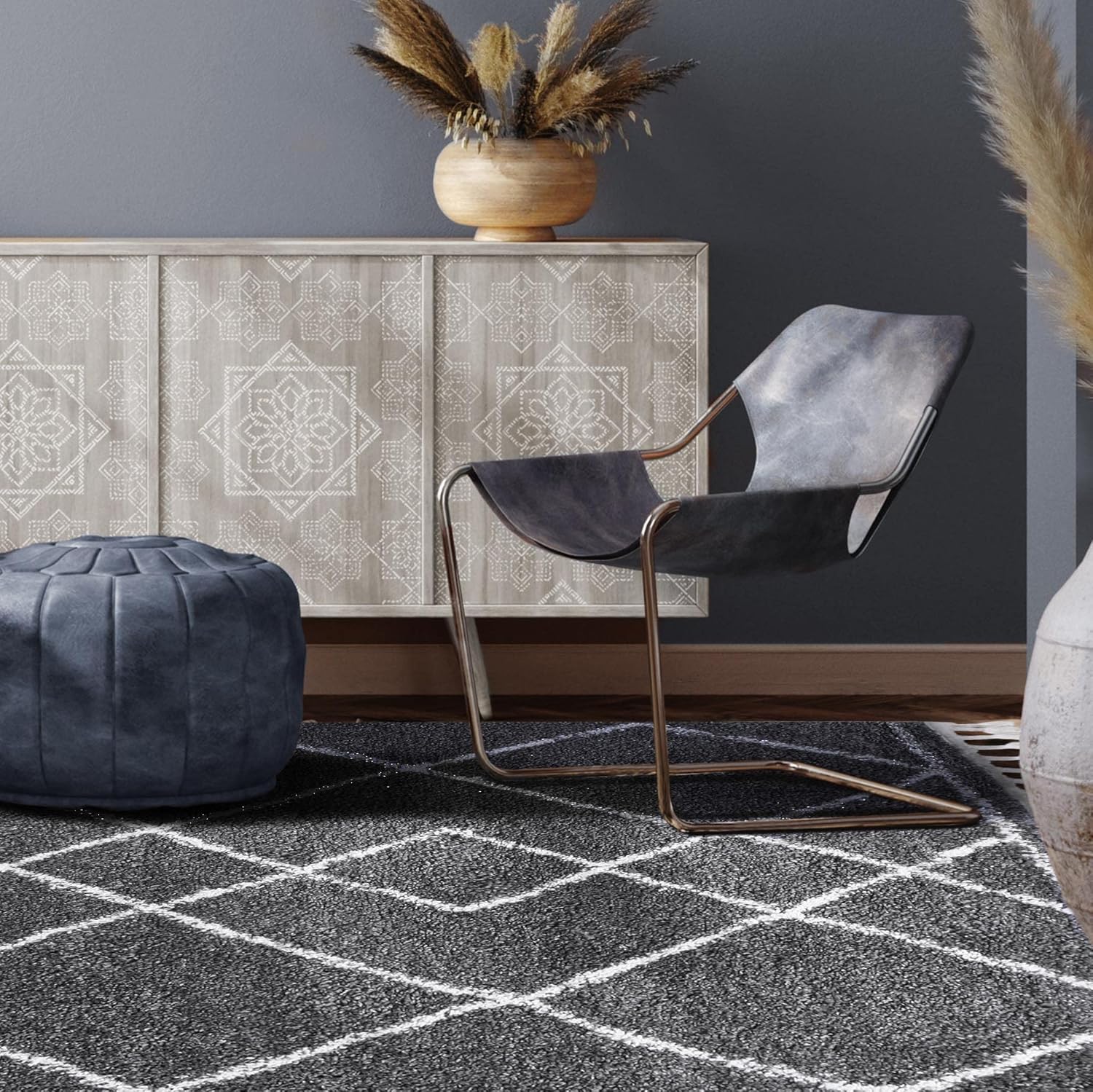 SUPERIOR Alfombra de área para interiores con borlas, perfecta para dormitorio, cocina, lavandería, entrada, oficina, sala de juegos, cubierta de