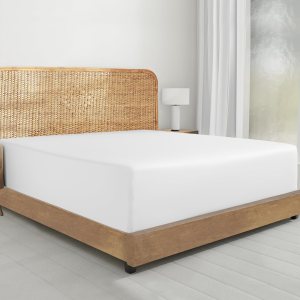 Sábana bajera, 100% de algodón orgánico, tejido de percal, refrescante, ligera, ajustada, fresca, tamaño matrimonial, con bolsillo profundo, Sábana bajera, 100% de algodón orgánico, tejido de percal, refrescante, ligera, ajustada, fresca, tamaño matrimonial, con bolsillo profundo,