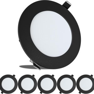 Leisure LED Paquete de 5 luces de techo empotrables para barco RV de 480 lúmenes, luz LED súper delgada, panel de luz DC 12 V 4.75 pulgadas, 6 W, Leisure LED Paquete de 5 luces de techo empotrables para barco RV de 480 lúmenes, luz LED súper delgada, panel de luz DC 12 V 4.75 pulgadas, 6 W,