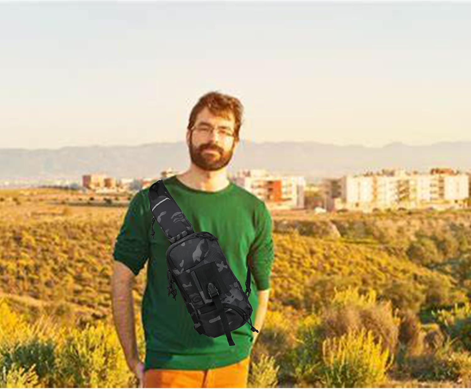 Sling Backpak – Bolsa táctica para pistola, bolsa de hombro, bandolera, mochila para transporte oculto