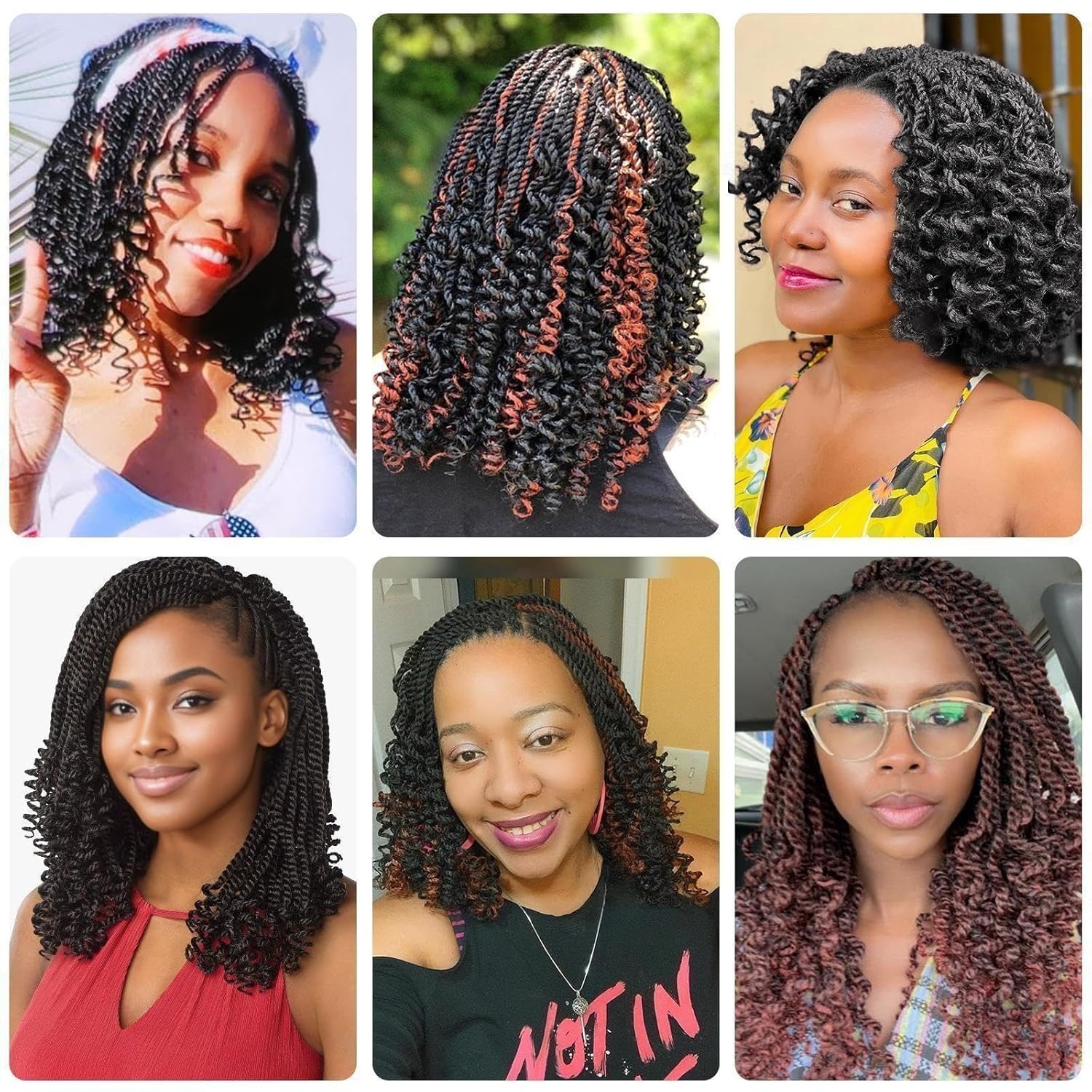 Cabello rubio de ganchillo para mujeres negras, cabello ondulado senegalés de 12 pulgadas, rizos de ganchillo corto preenlazados, 8 paquetes de