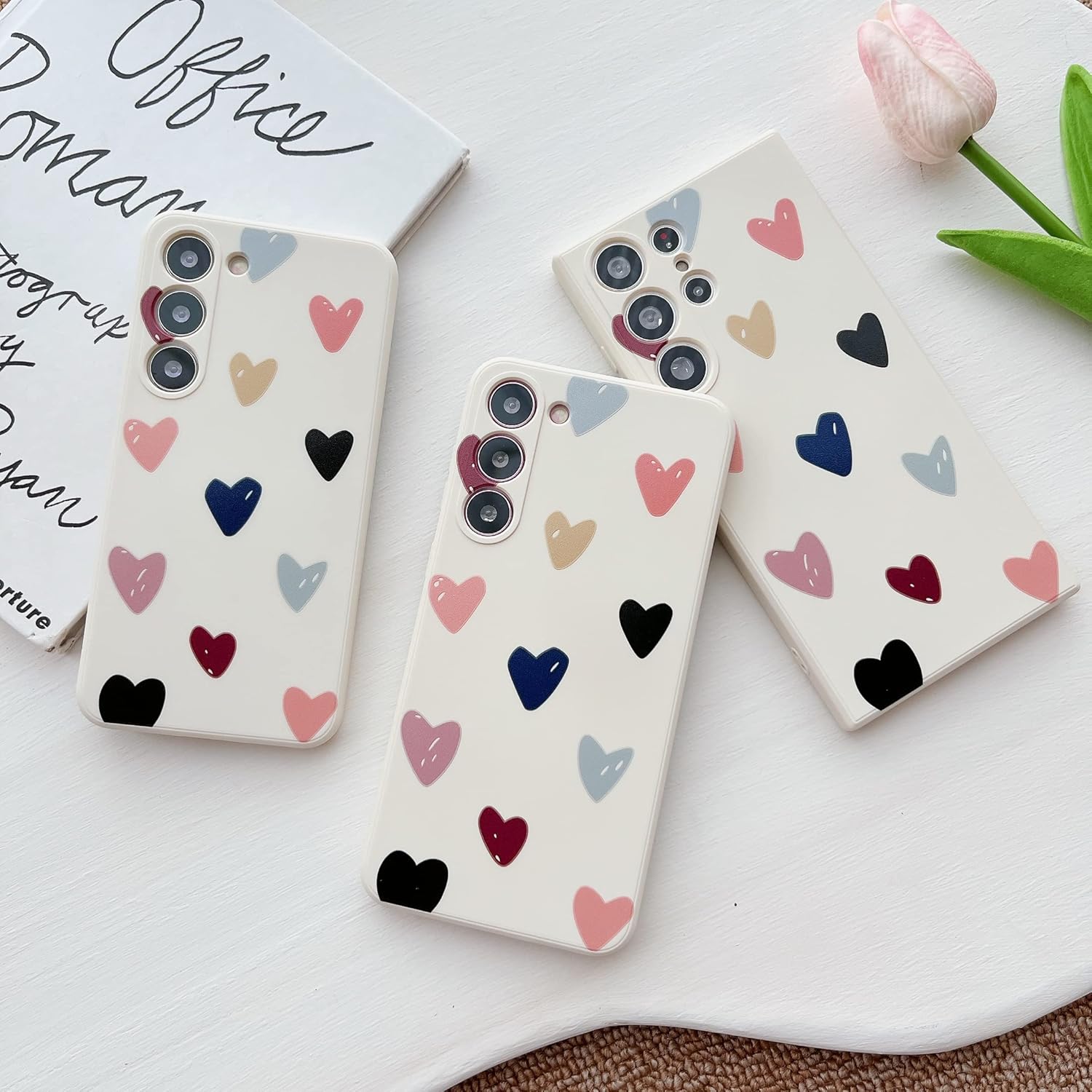 Jmltech Funda Galaxy S23 Ultra para Samsung Galaxy S23 Ultra 5G, diseño lindo de silicona líquida suave, protección de cámara, funda protectora de