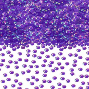 Diamantes de imitación de resina con parte trasera plana, gemas de cristal redondas para proyectos de arte de uñas, botellas, zapatos, ropa, Diamantes de imitación de resina con parte trasera plana, gemas de cristal redondas para proyectos de arte de uñas, botellas, zapatos, ropa,