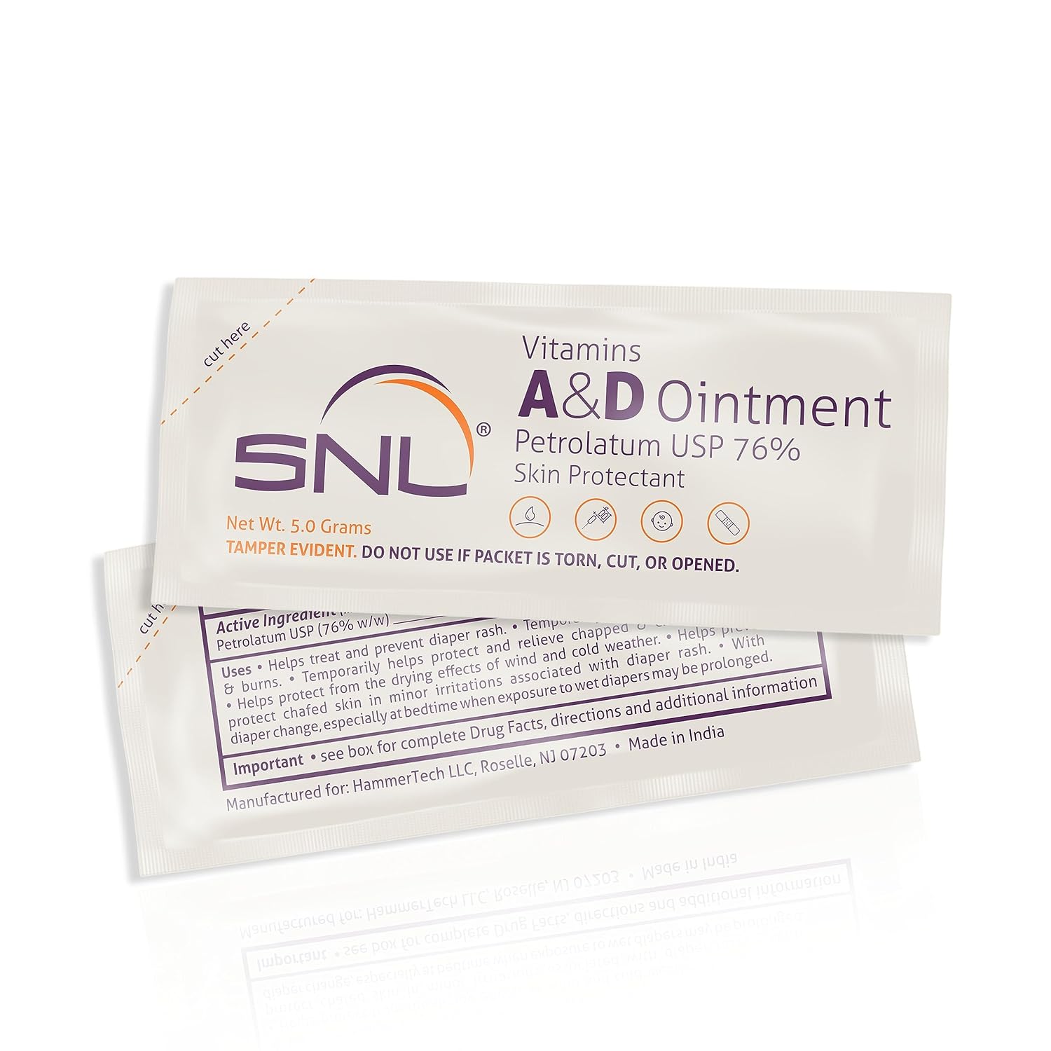 SNL Ungüento de vitaminas A y D de calidad para  Erupción del pañal de bebé  Quemaduras  Cuidado posterior del tatuaje  Cuidado de la piel  75
