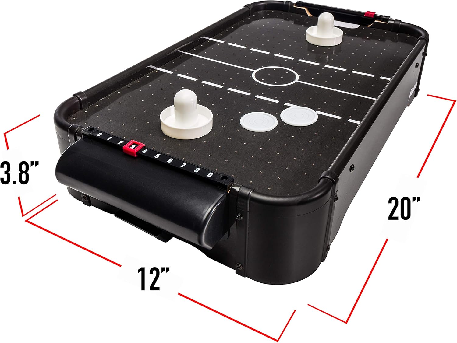 Franklin Sports Juegos de mesa de 20 pulgadas  Mini juego de mesa perfecto para diversión familiar en la sala de juegos  Puntuación integrada para